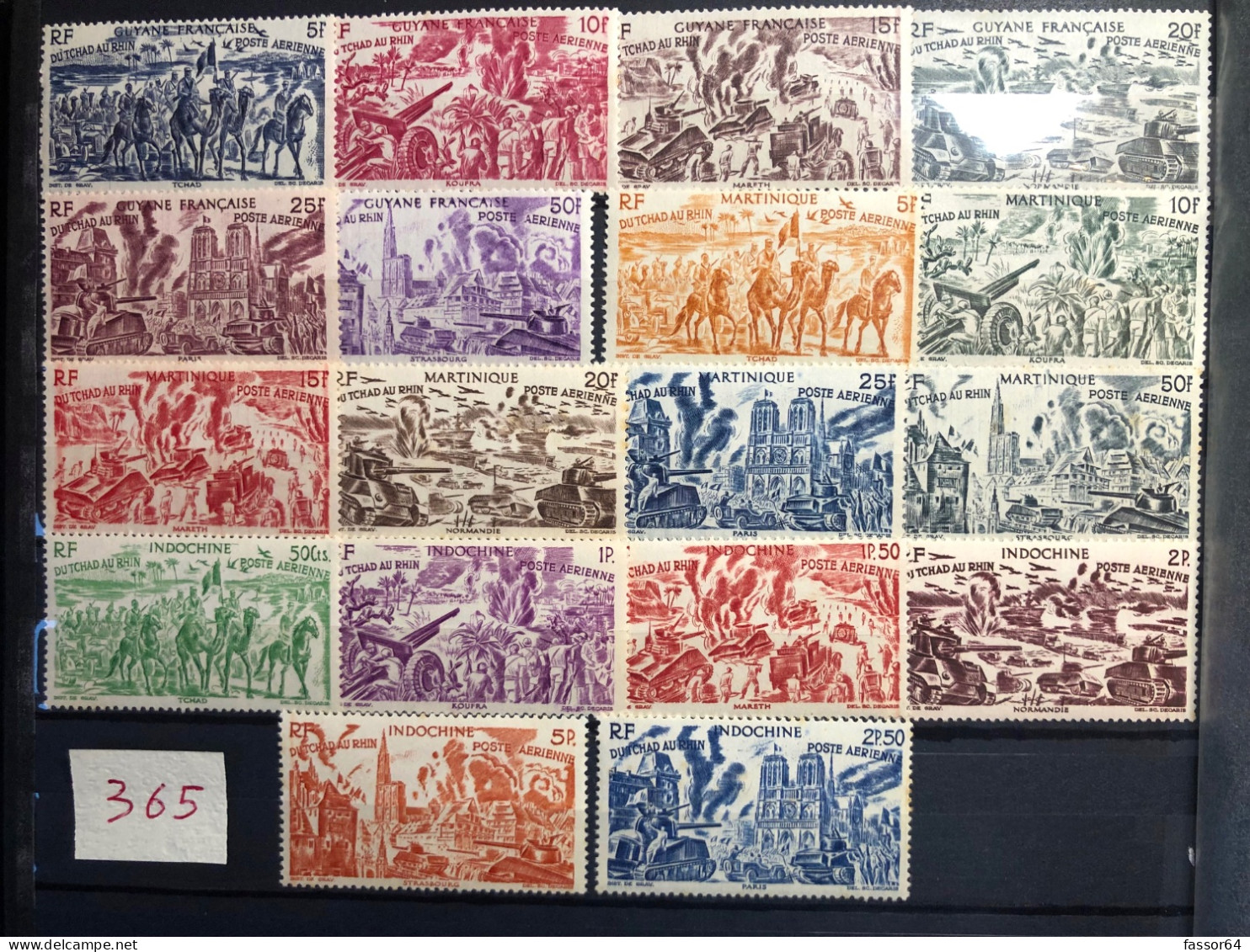 France Colonies Collection 75 è Anniversaire Neufs 1946/1948 Lot 365 Côte + 320 Euros - Collections