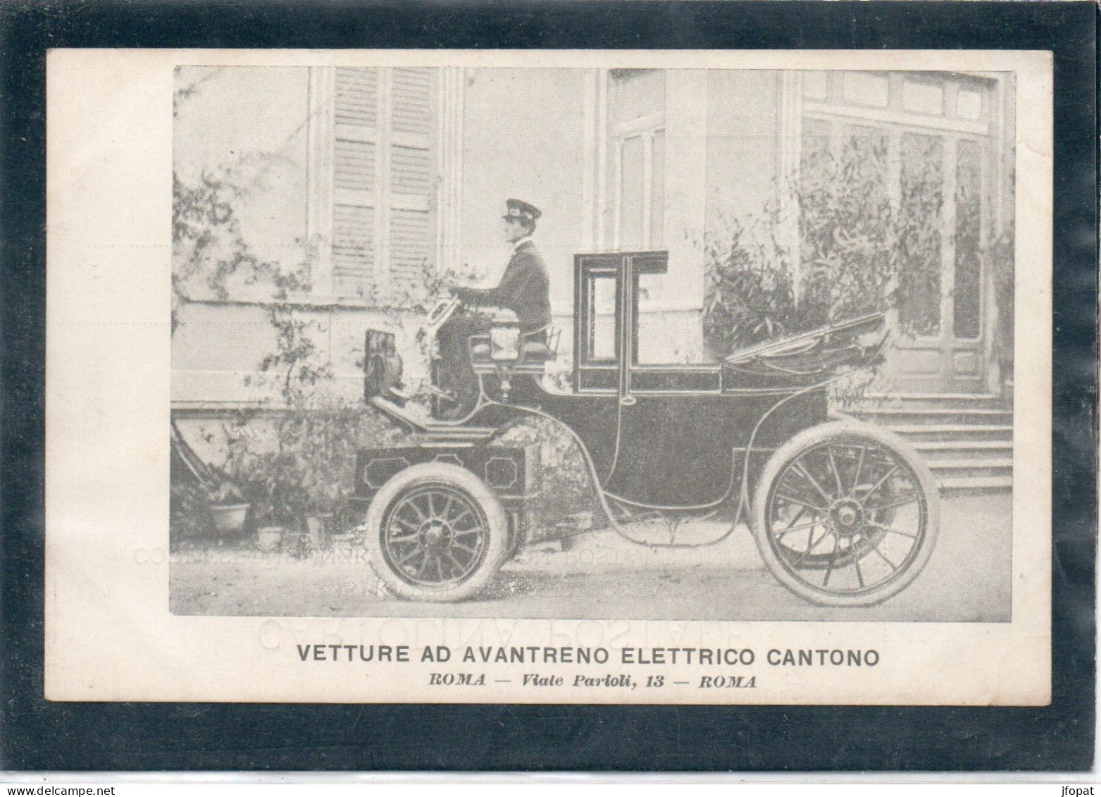 ITALIE - ROMA Vetture Ad Avantreno Elettrico CANTONO, Pionnière (voir Description) - Transportmiddelen