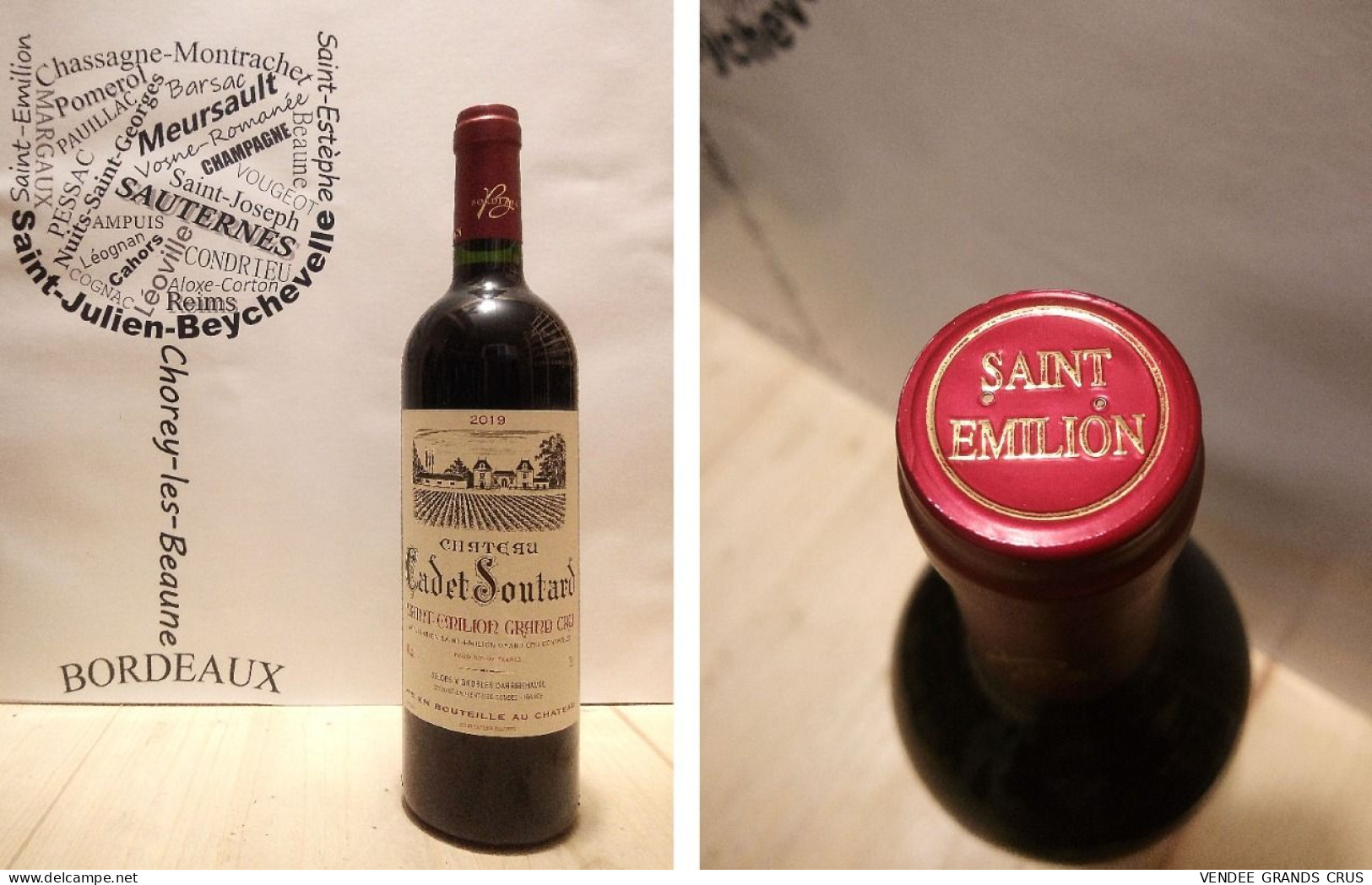 Château Cadet Soutard 2019 - Saint-Emilion Grand Cru - 1 X 75 Cl - Rouge - Vino