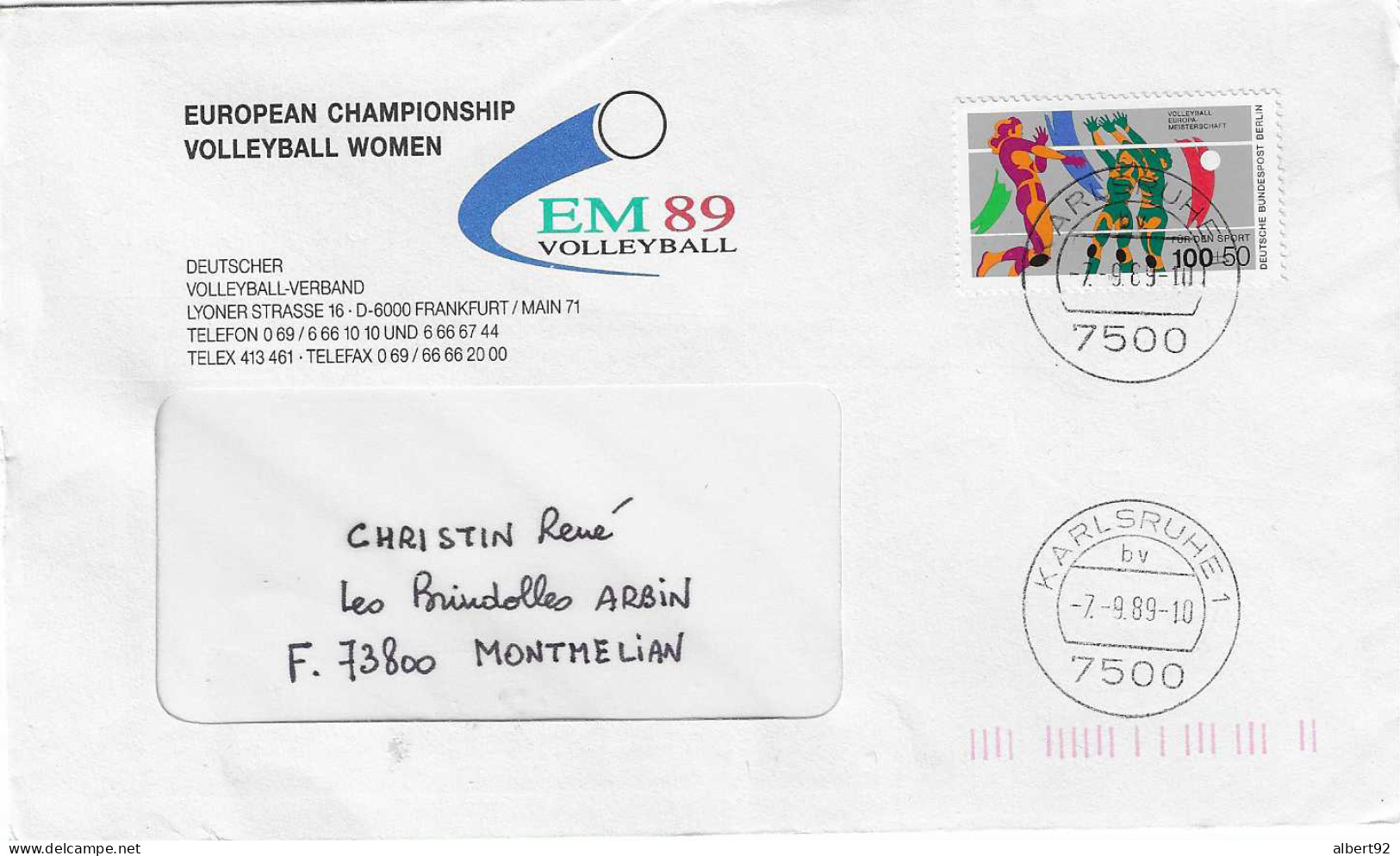 1989 Championnat D'Europe De Volley Ball Dames: Tour Préliminaire :  Site De Karlsruhe - Volleybal