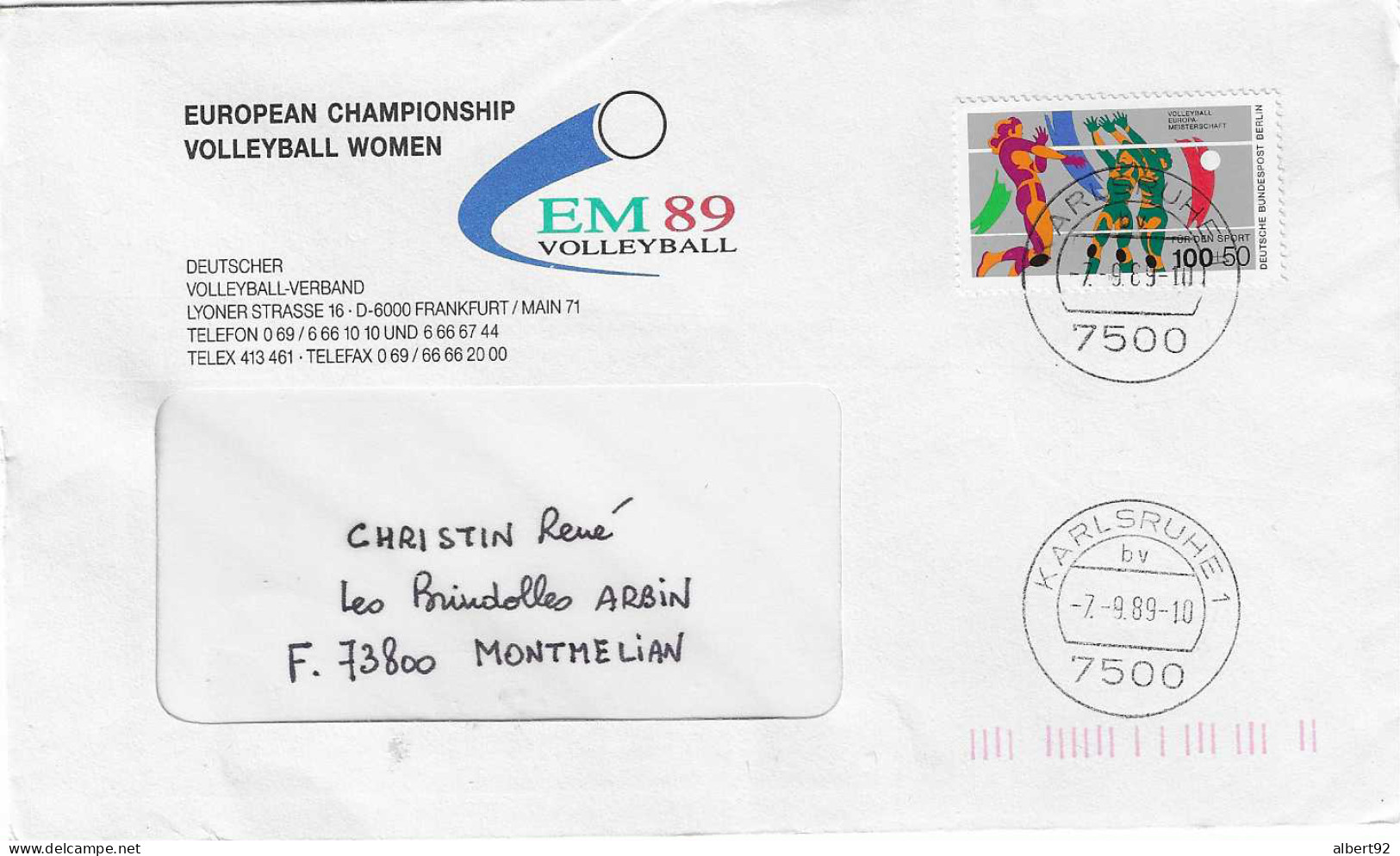 1989 Championnat D'Europe De Volley Ball Dames: Tour Préliminaire :  Site De Karlsruhe - Volley-Ball