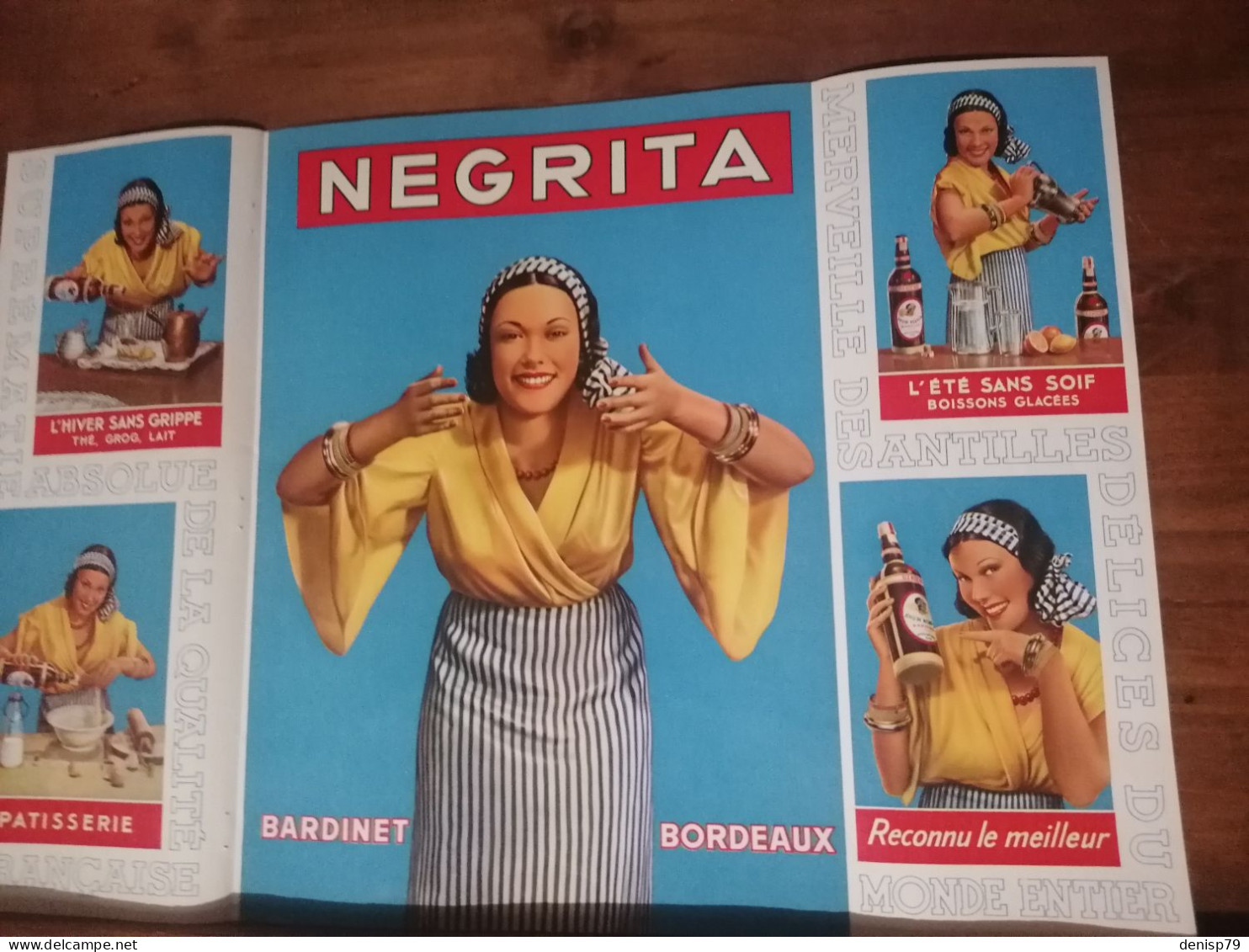 Affiche Pub  Rhum  Négrita 1937 - Affiches