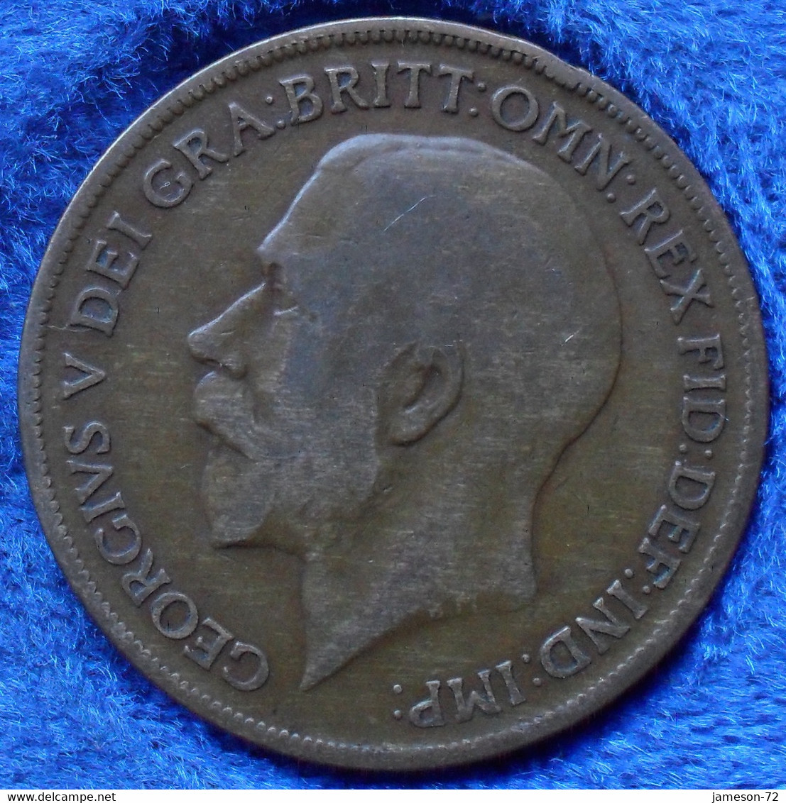 UK - 1 Penny 1921 KM# 810 George V (1910-1936) Bronze - Edelweiss Coins . - Andere & Zonder Classificatie