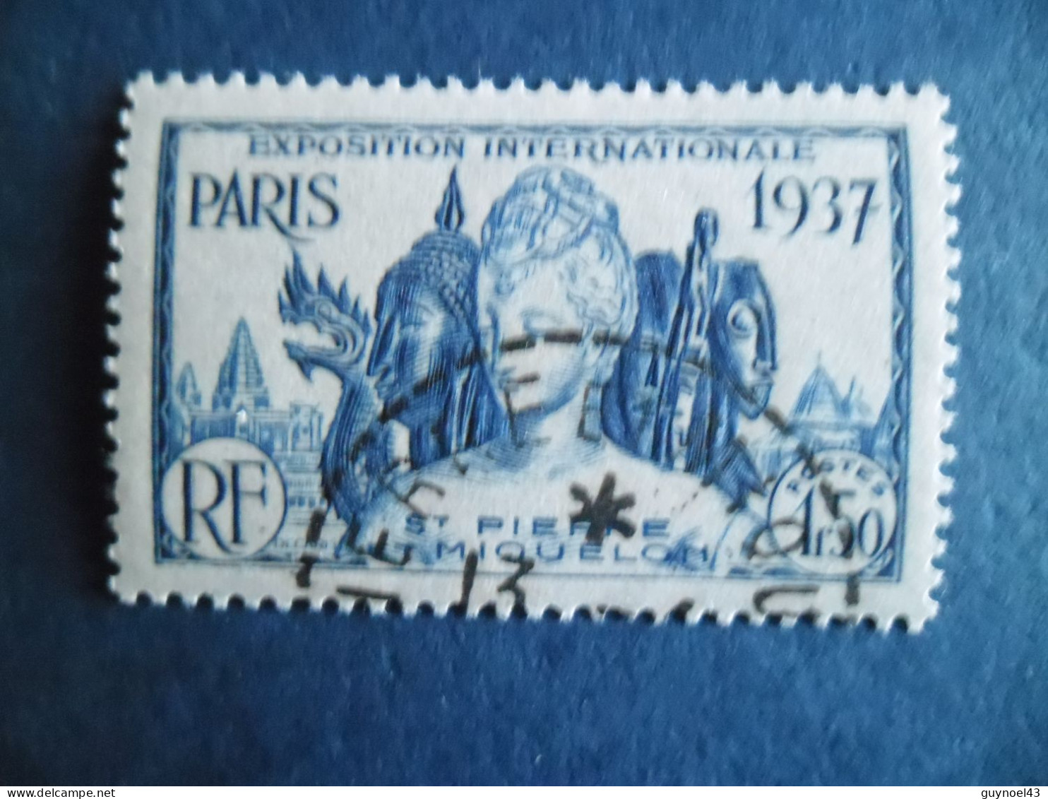 SPM 1937 Y/T 165 " Expo Inter De Paris " Oblitéré Cote 3€50 - Oblitérés