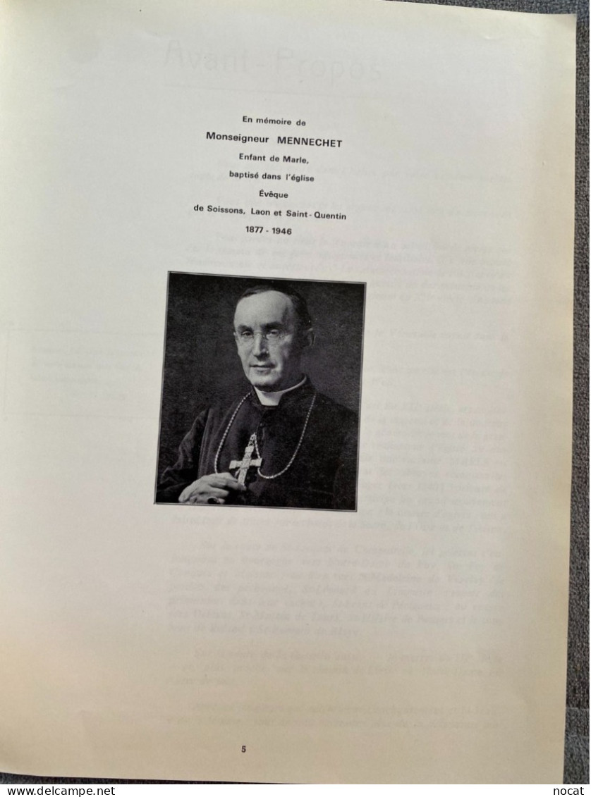 Notre Dame de Marle René Toffin Suzanne Martinet 1963En memoire de Mgr Mennechet Aisne Soissons