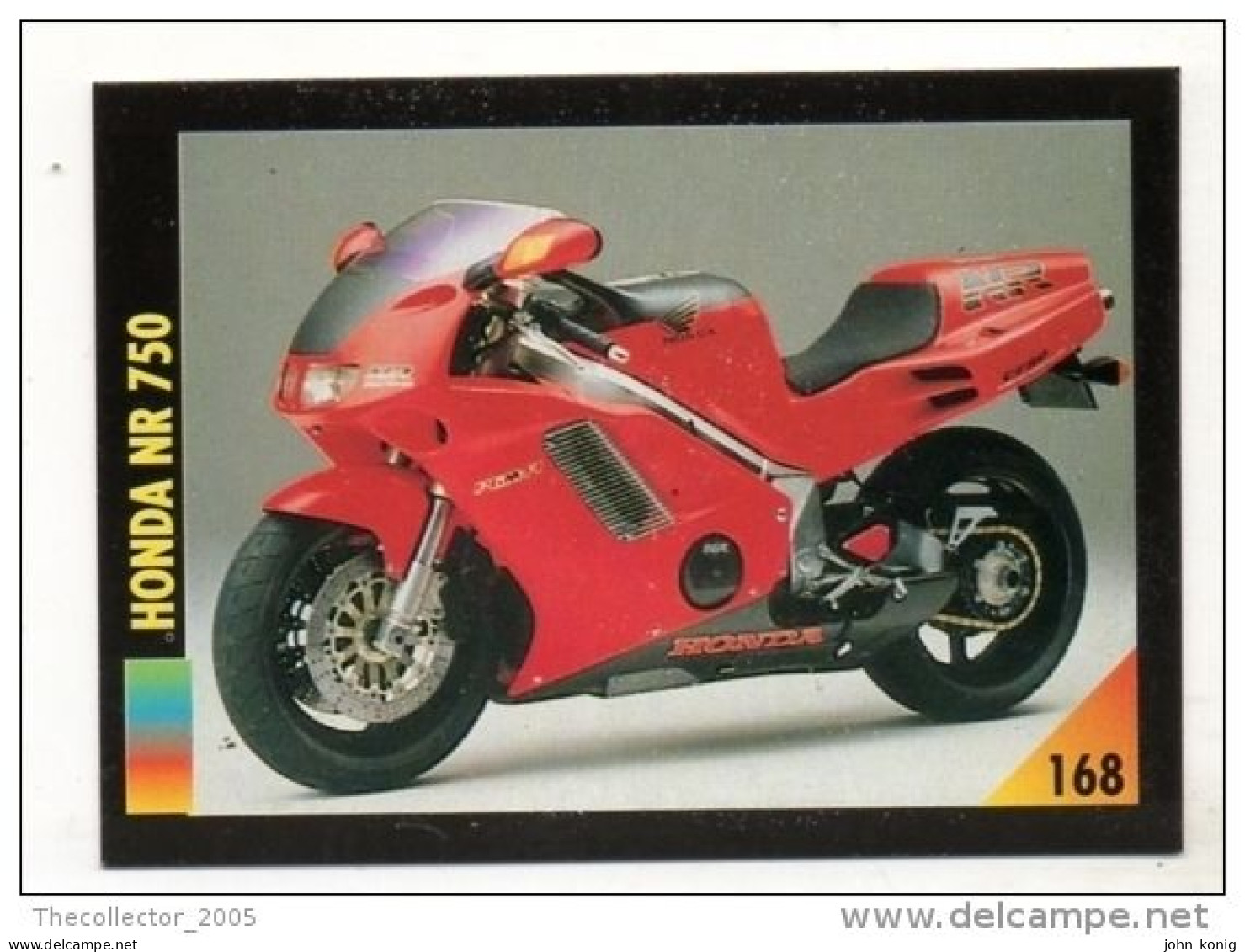 FIGURINA TRADING CARDS - LA MIA MOTO  - MY MOTORBIKE - MASTERS EDIZIONI (1993) - HONDA NR 750 - Auto & Verkehr