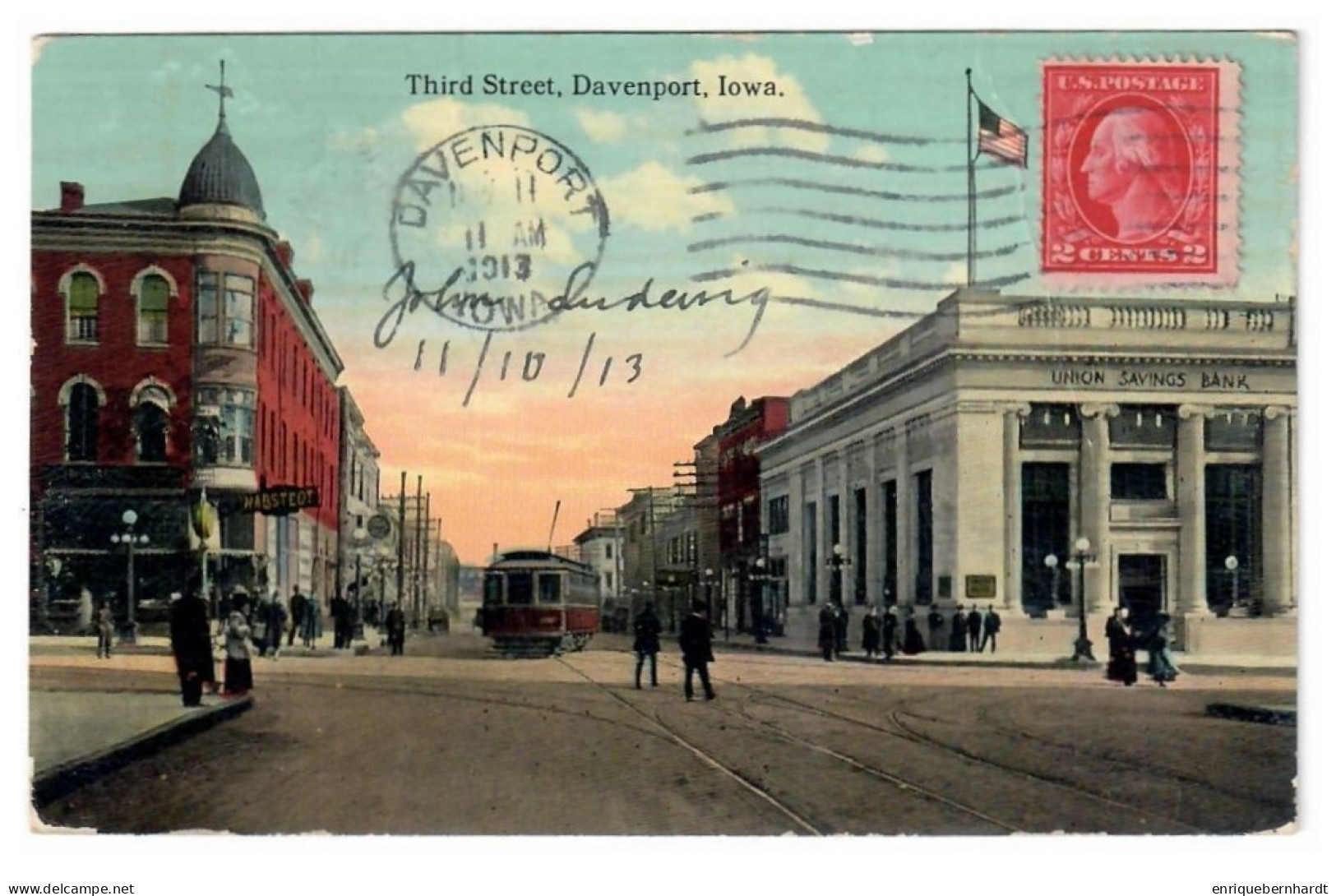UNITED STATES // IOWA // DAVENPORT // THIRD STREET // 1913 - Davenport