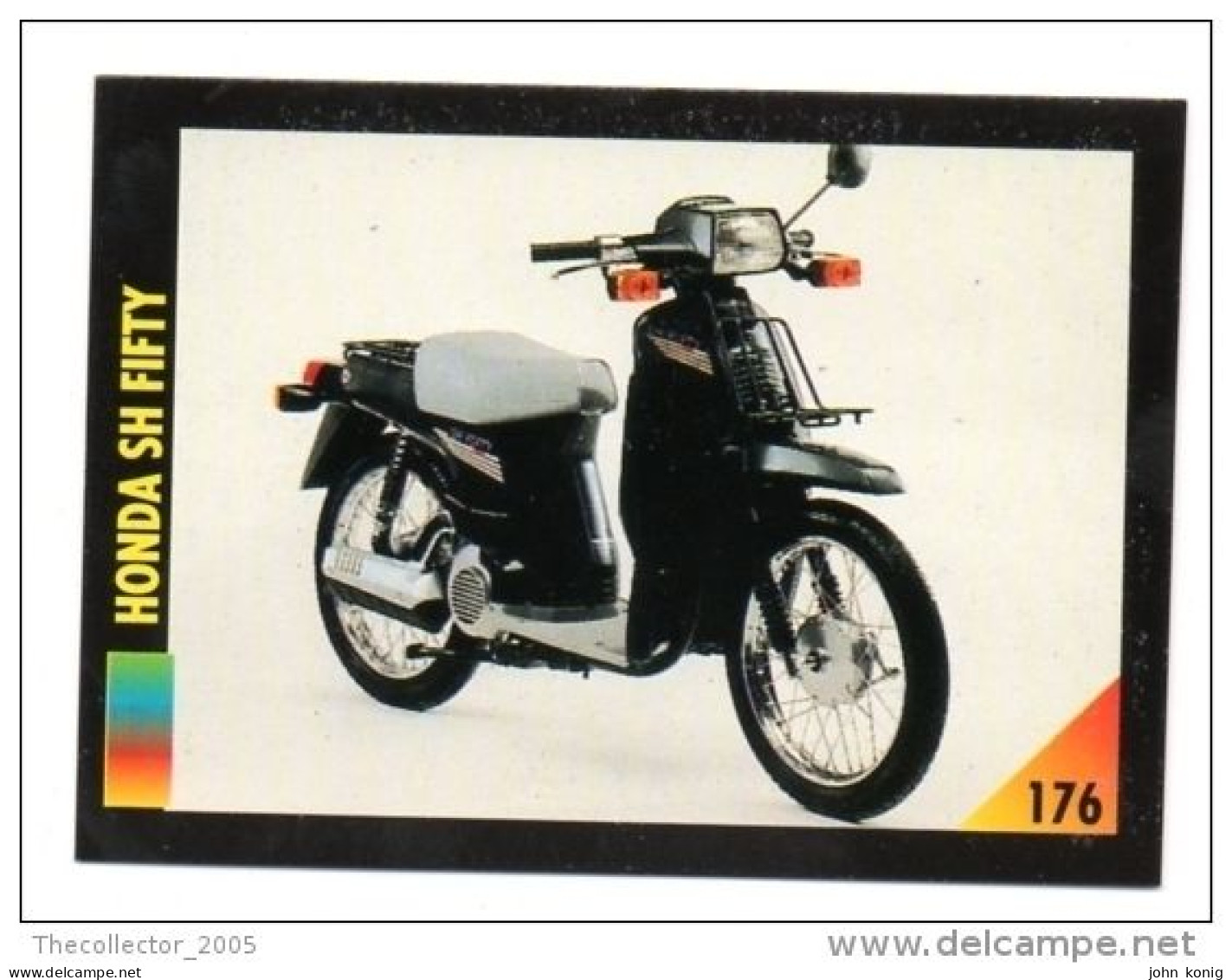 FIGURINA TRADING CARDS - LA MIA MOTO - ùMY MOTORBIKE - MASTERS EDIZIONI (1993) - HONDA SH FIFTY - Motores