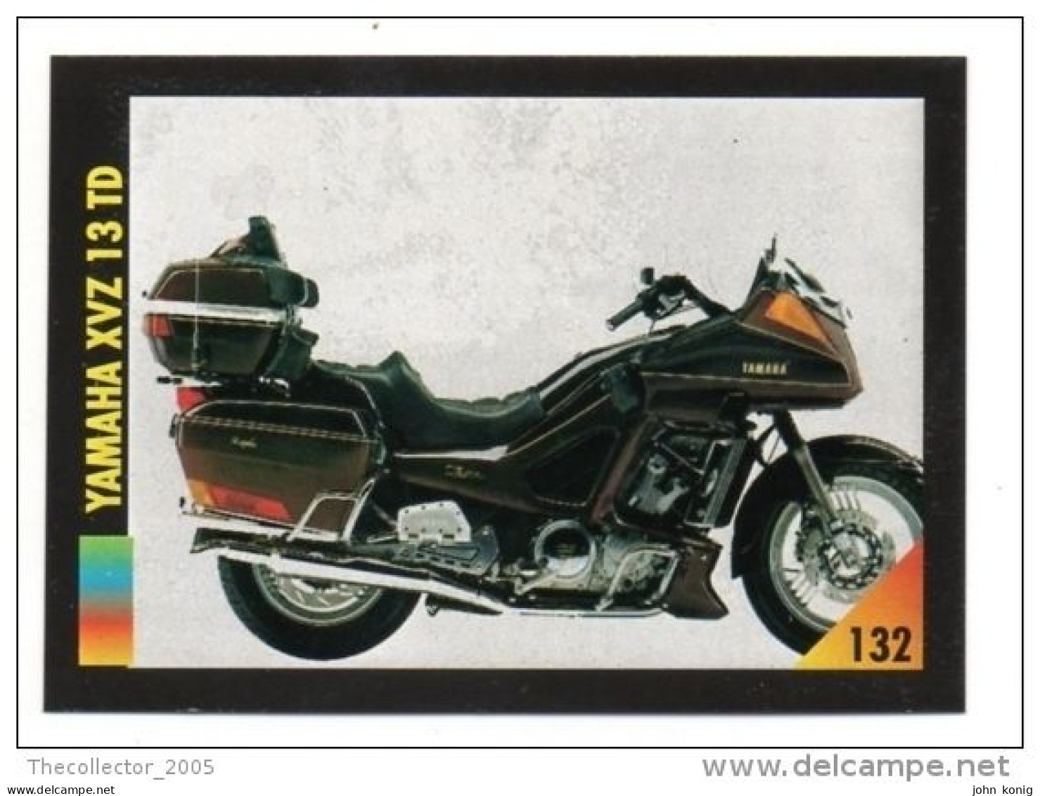 FIGURINA TRADING CARDS - LA MIA MOTO - MY MOTORBIKE - MASTERS EDIZIONI (1993) - YAMAHA XVZ 13 TD - Moteurs