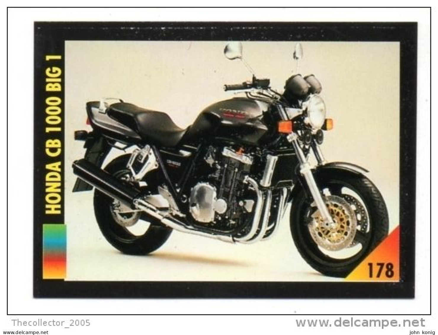 FIGURINA TRADING CARDS - LA MIA MOTO - MY MOTORBIKE - MASTERS EDIZIONI (1993) - HONDA CB 1000 BIG 1 - Moteurs