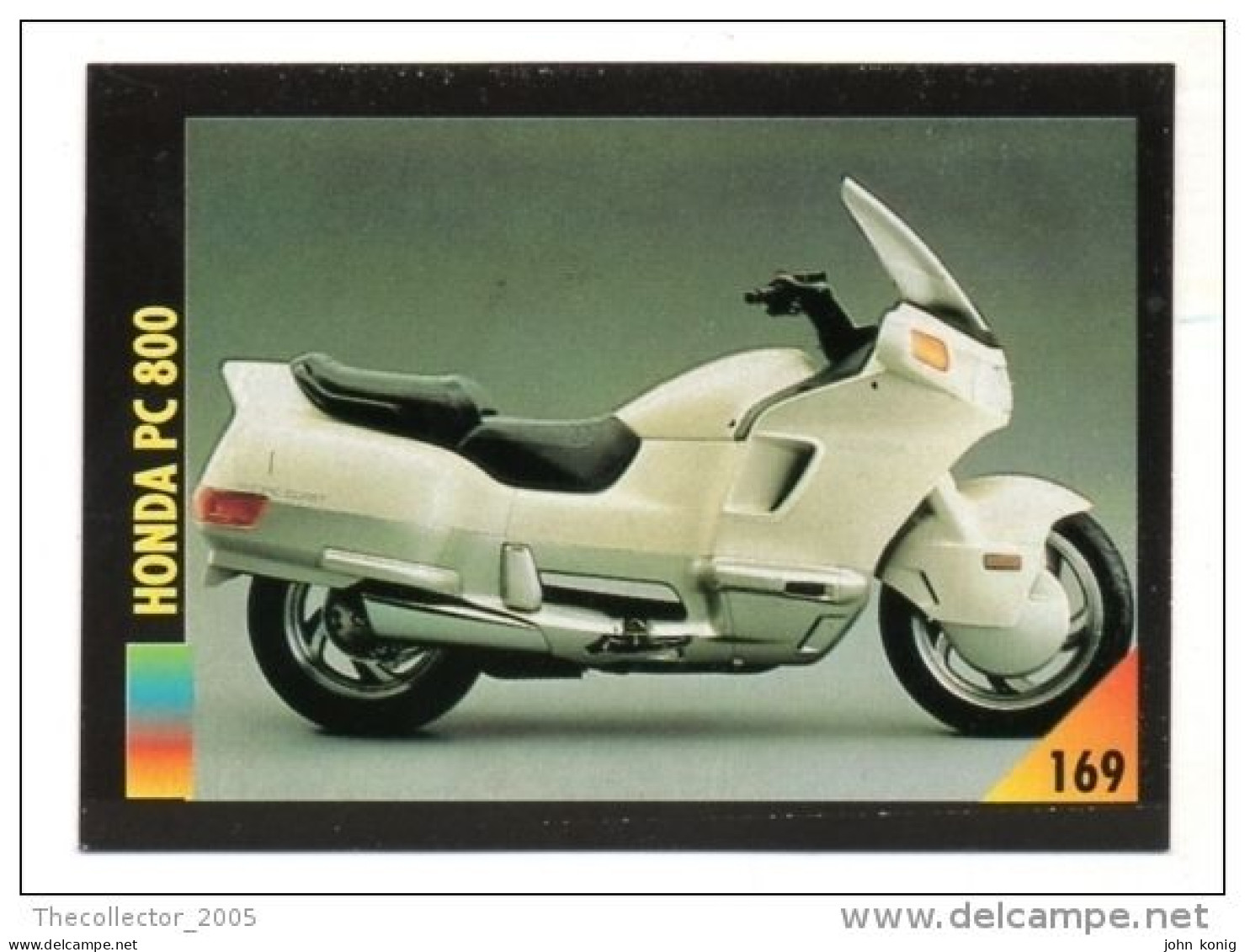 FIGURINA TRADING CARDS - LA MIA MOTO - MY MOTORBIKE - MASTERS EDIZIONI (1993) - HONDA PC 800 - Moteurs