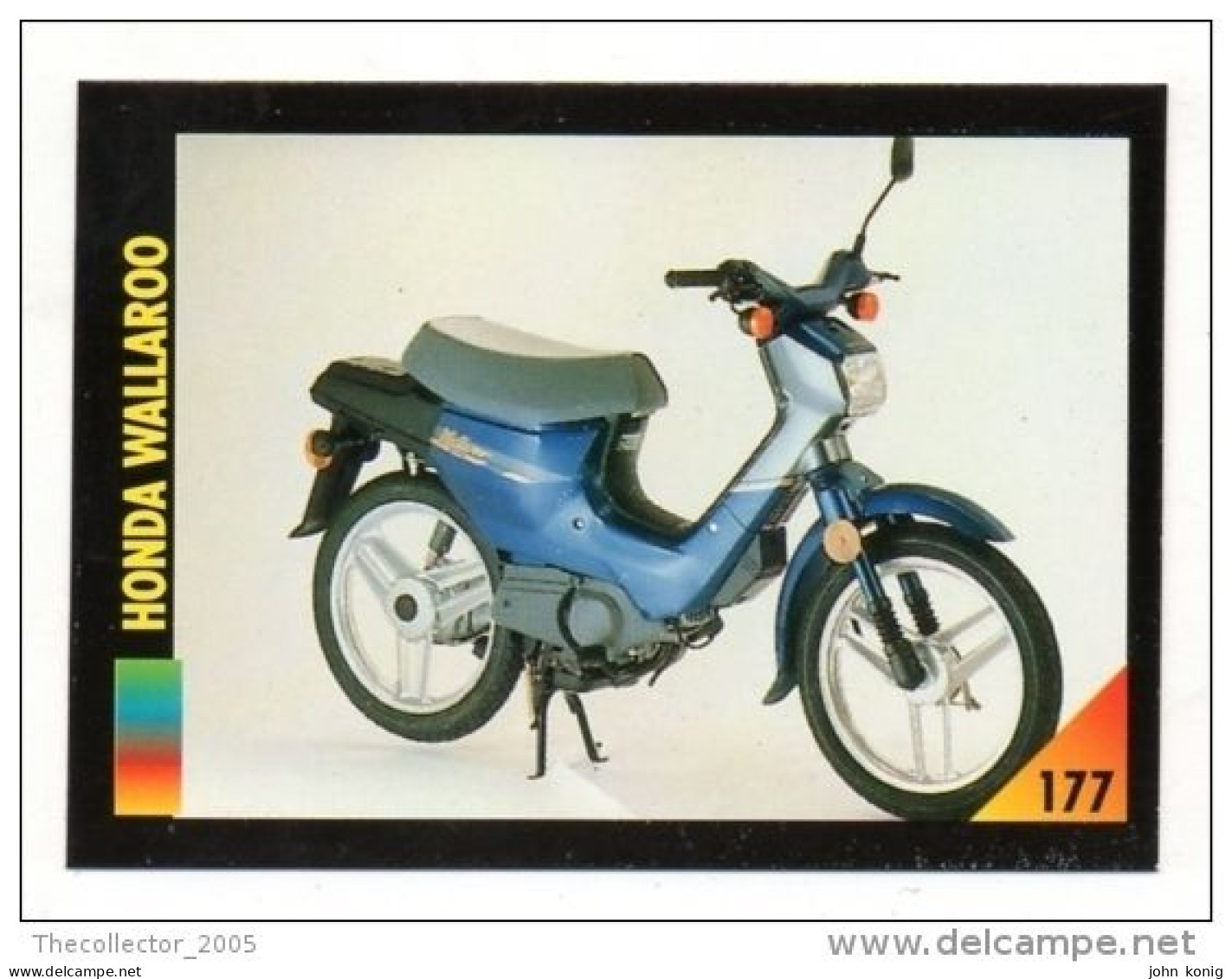 FIGURINA TRADING CARDS - LA MIA MOTO - MY MOTORBIKE - MASTERS EDIZIONI (1993) - HONDA WALLAROO - Moteurs