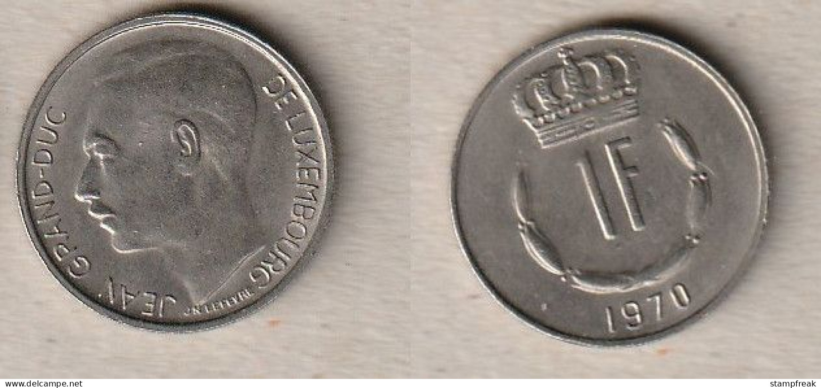 00742) Luxemburg, 1 Franc 1970 - Luxembourg