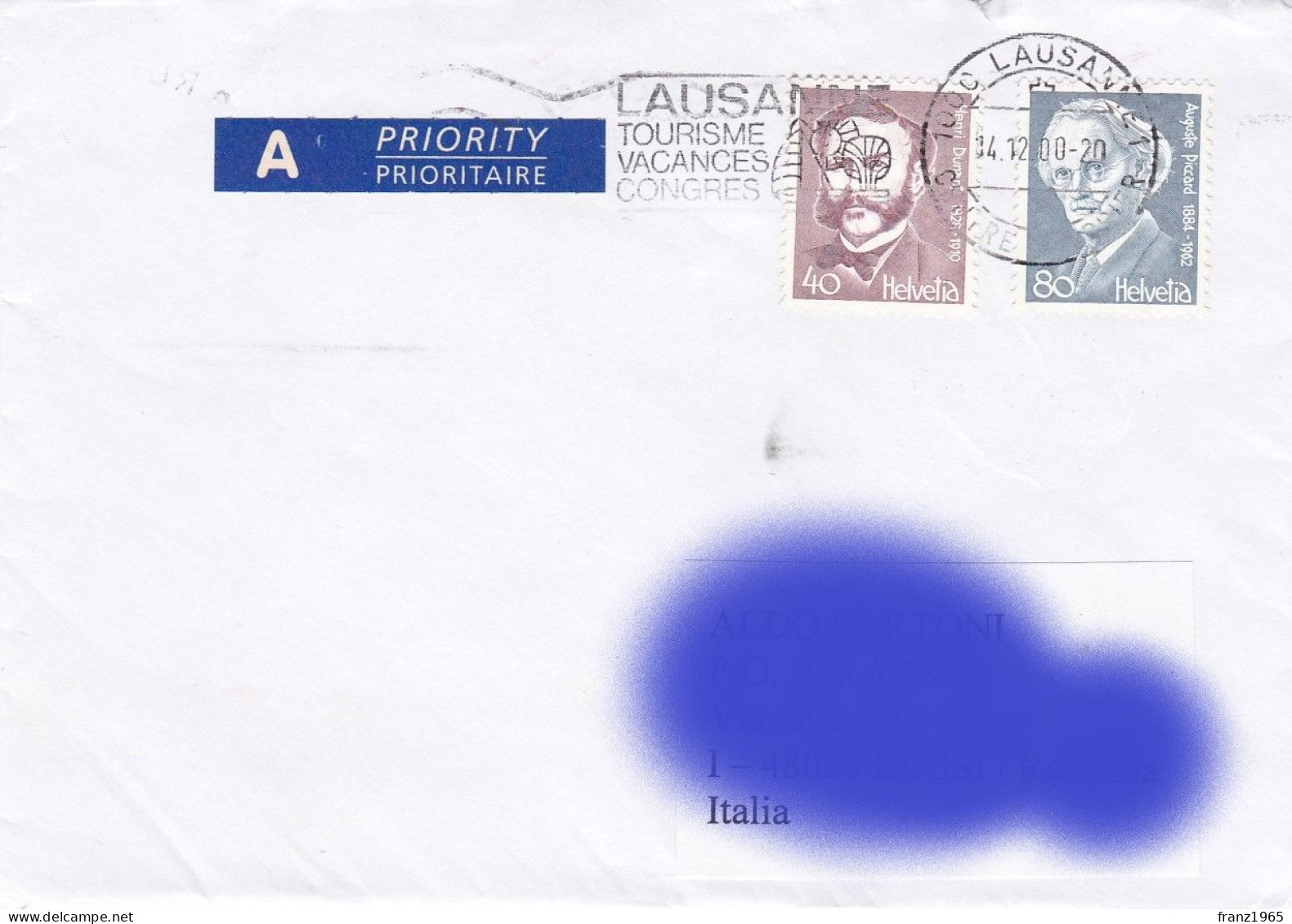 From Swiss To Italy - 2000 - Covers & Documents