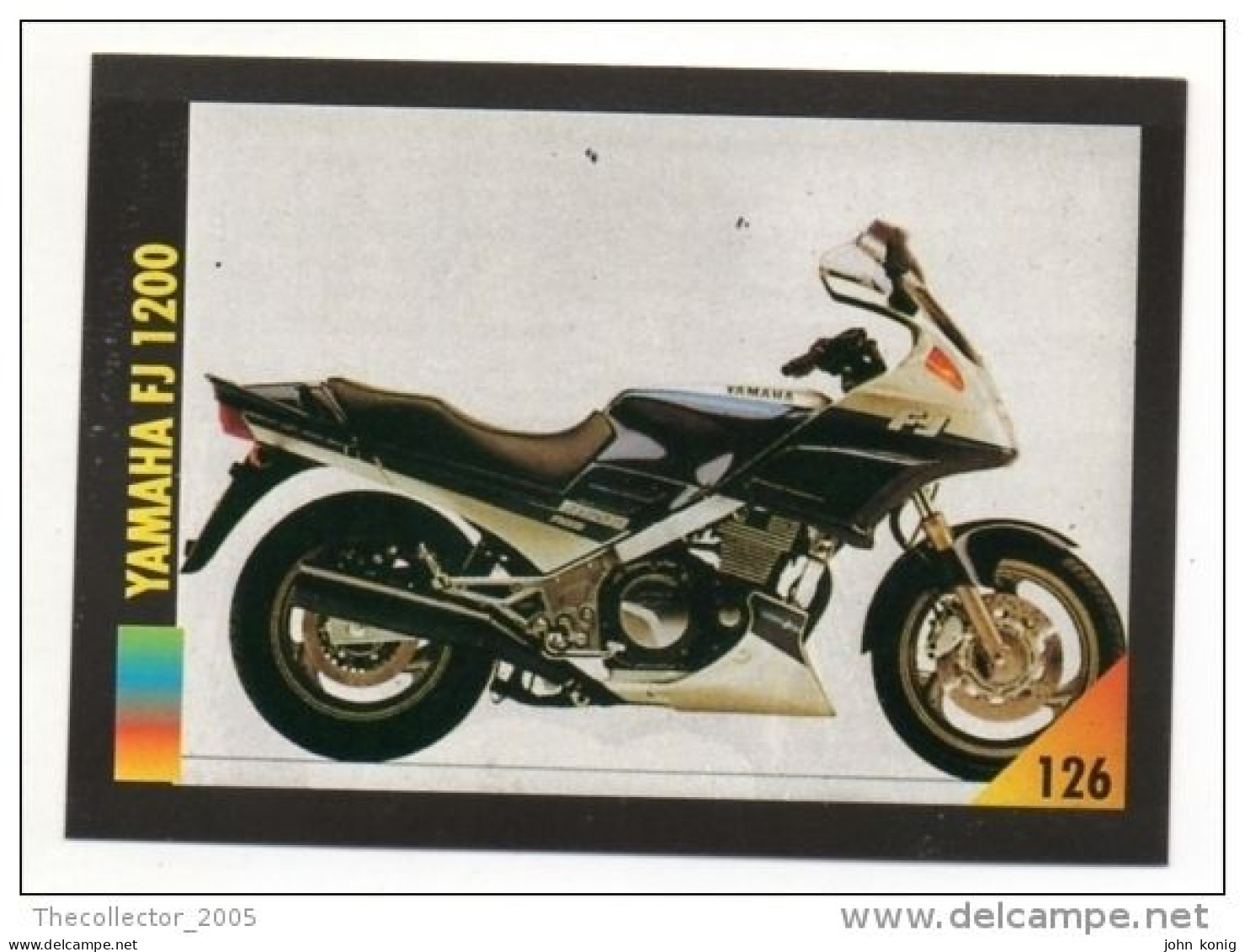 FIGURINA TRADING CARDS - LA MIA MOTO - MY MOTORBIKE - MASTERS EDIZIONI (1993) - YAMAHA FJ 1200 - Engine