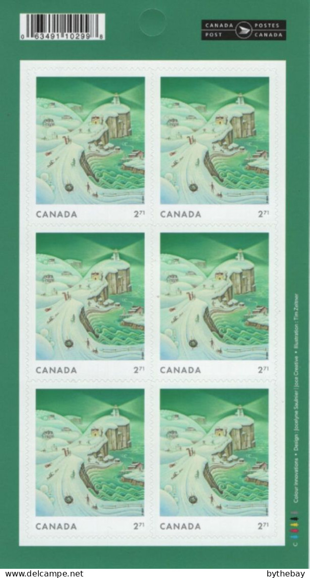 Canada 2023 MNH $2.71 Sledders, Lighthouse Christmas Booklet - Volledige Boekjes