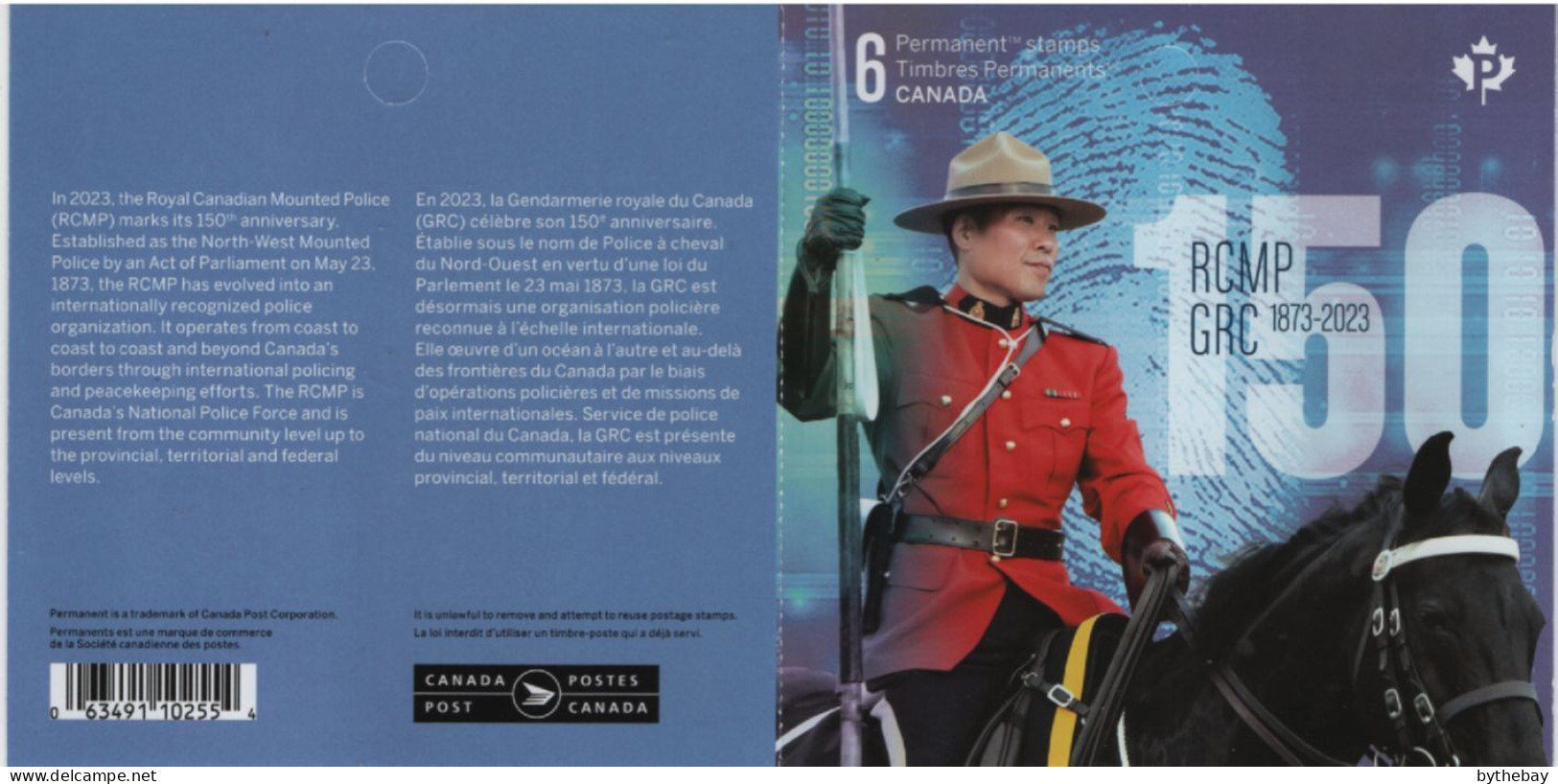 Canada 2023 MNH Royal Canadian Mounted Police 150th Ann Booklet - Ganze Markenheftchen