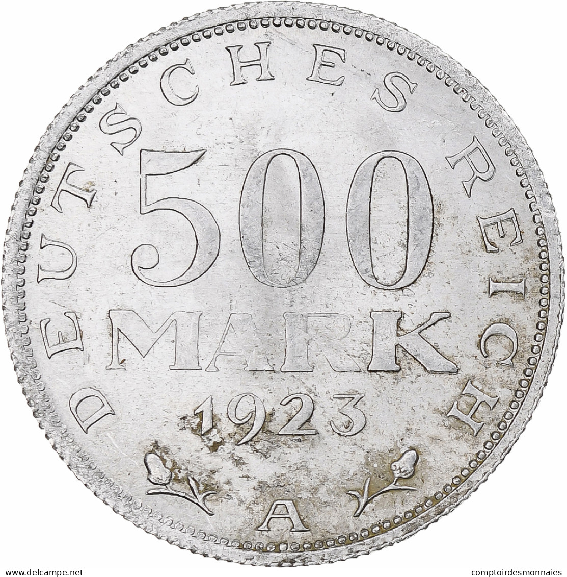 Allemagne, 500 Mark, 1923, Berlin, Weimar Republic, SUP+, Aluminium, KM:36 - 3 Marcos & 3 Reichsmark