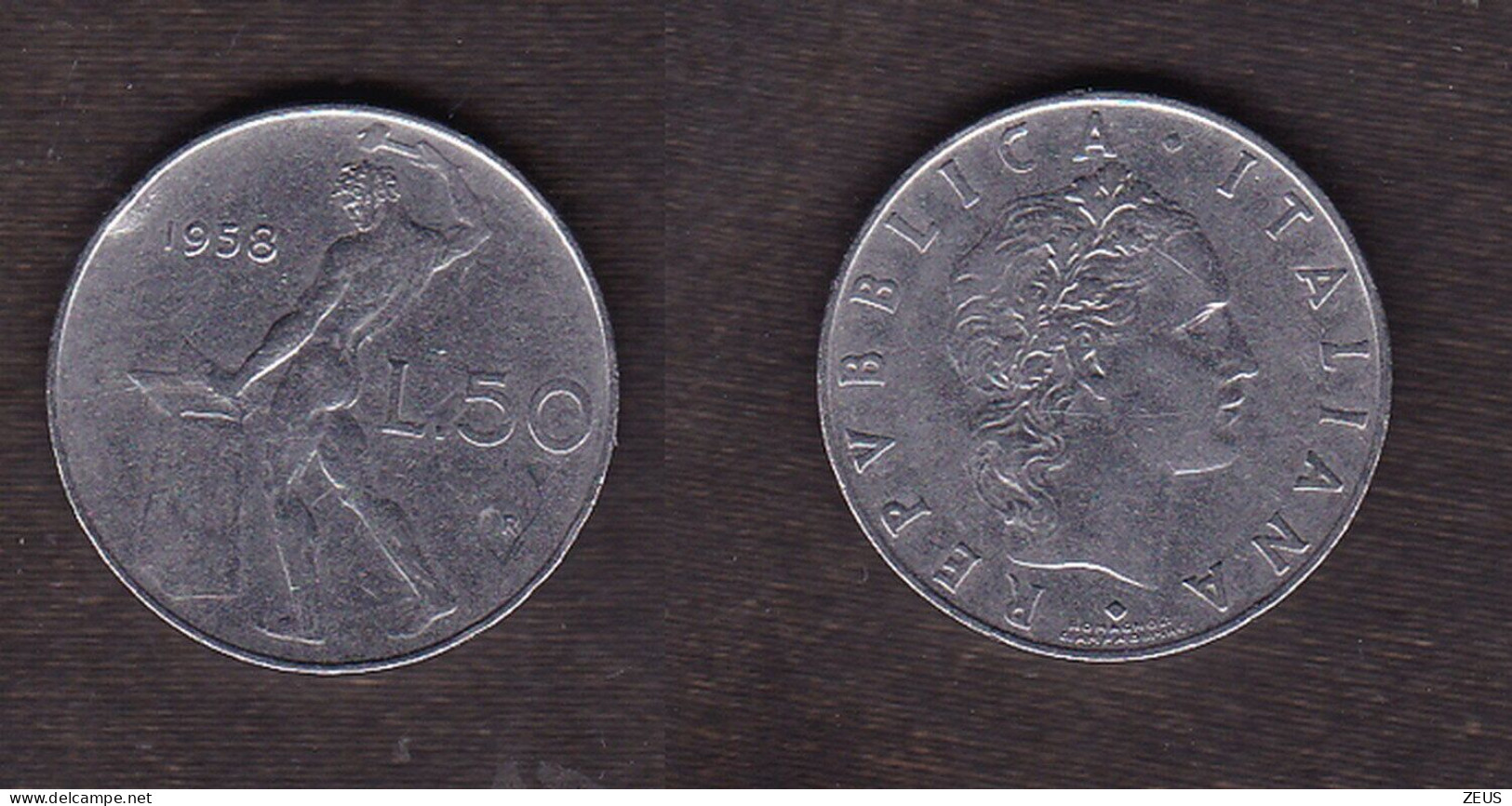 50 LIRE 1958 REPUBBLICA ITALIANA - 50 Lire