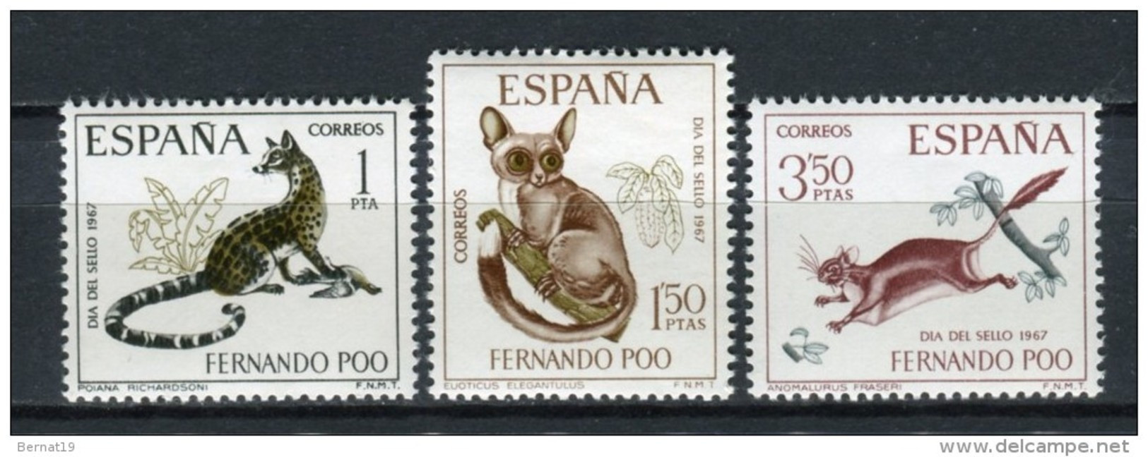 Fernando Poo 1967. Edifil 259-61 ** MNH. - Fernando Poo