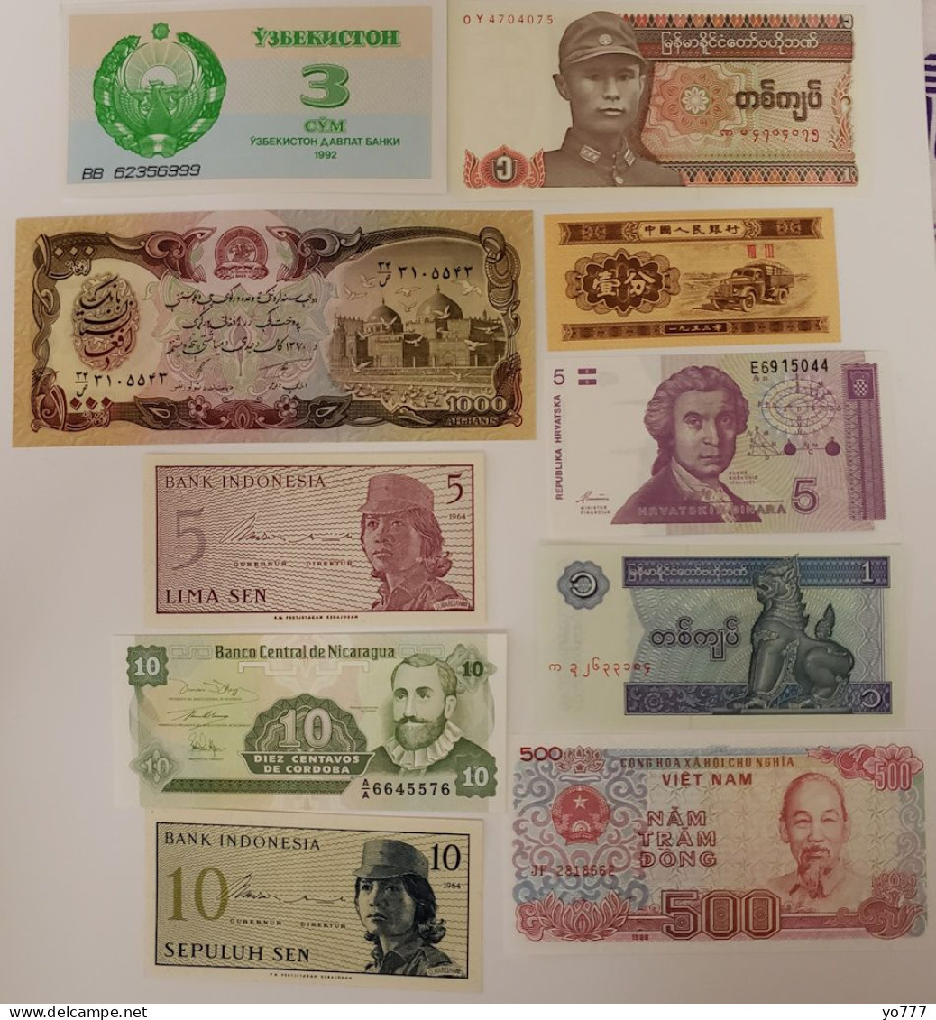 PM WORLD PAPER MONEY SET LOT-11 UNC - Verzamelingen & Kavels