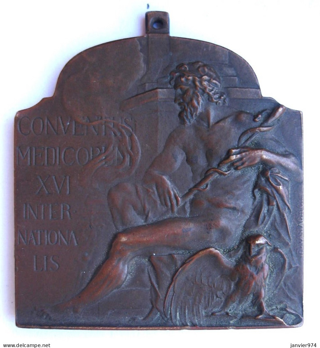 Hongrie Médaille En Bronze Congrès Médical International 1909 Budapest  - Andere & Zonder Classificatie