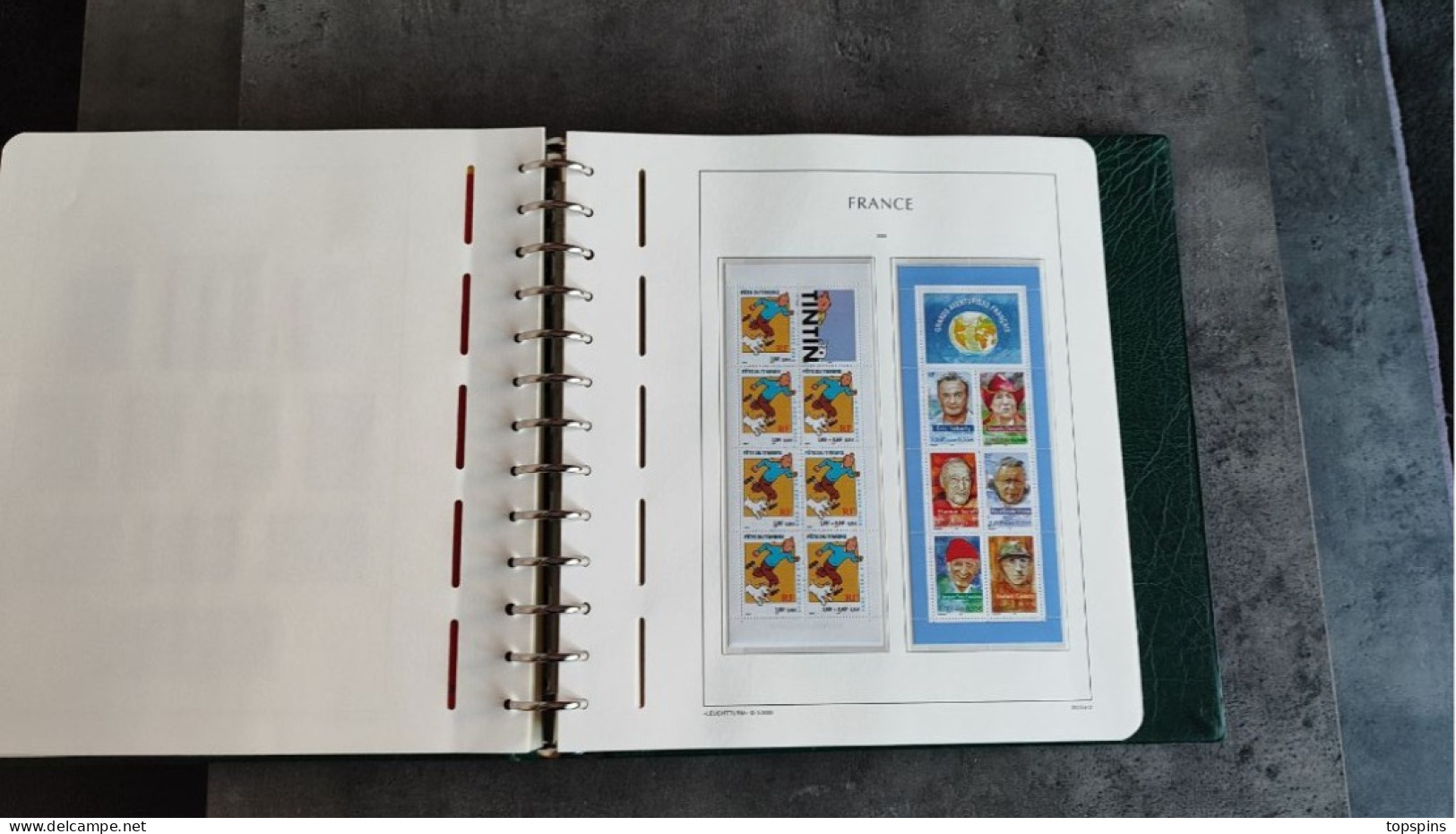 TIMBRE ALBUM LEUCHTTURM FRANCE 1995 / 2002 N** COMPLET VENDU VALEUR FACIALE 500€ TBE