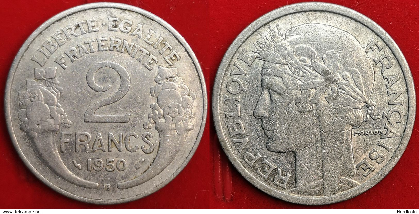 1950 B - 2 Francs Morlon Aluminium-magnésium - France - 2 Francs