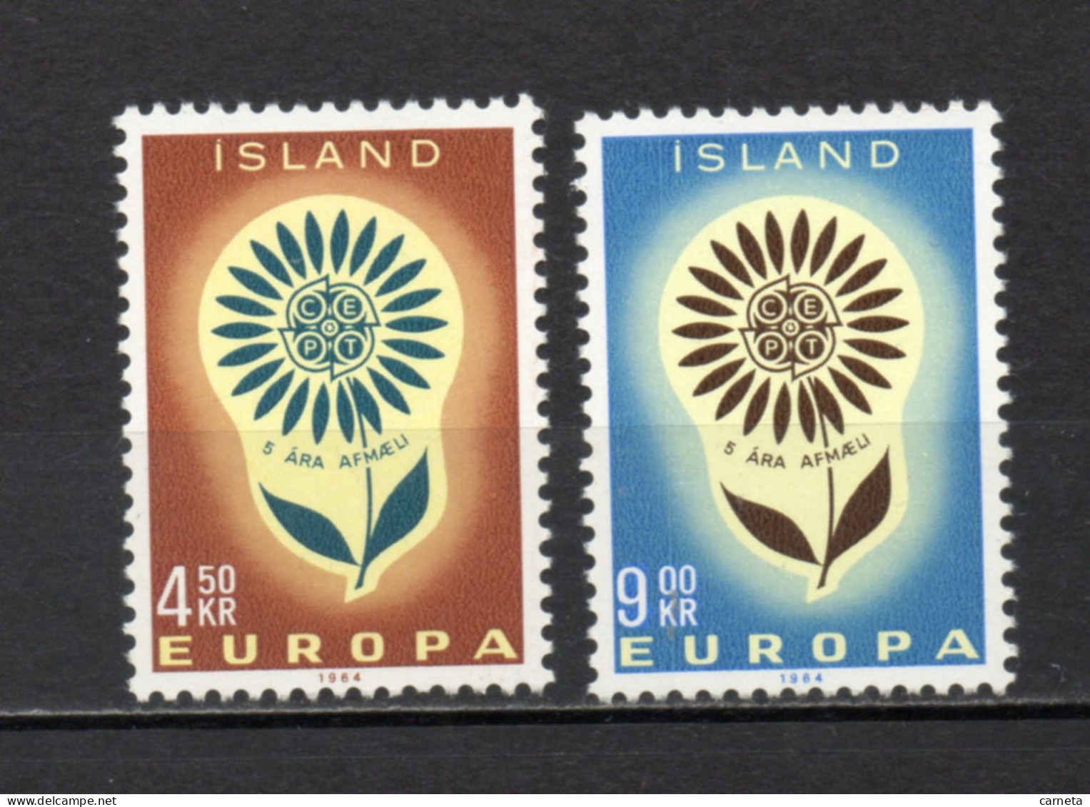 ISLANDE  N° 340 + 341   NEUFS SANS CHARNIERE COTE  2.00€    EUROPA - Unused Stamps