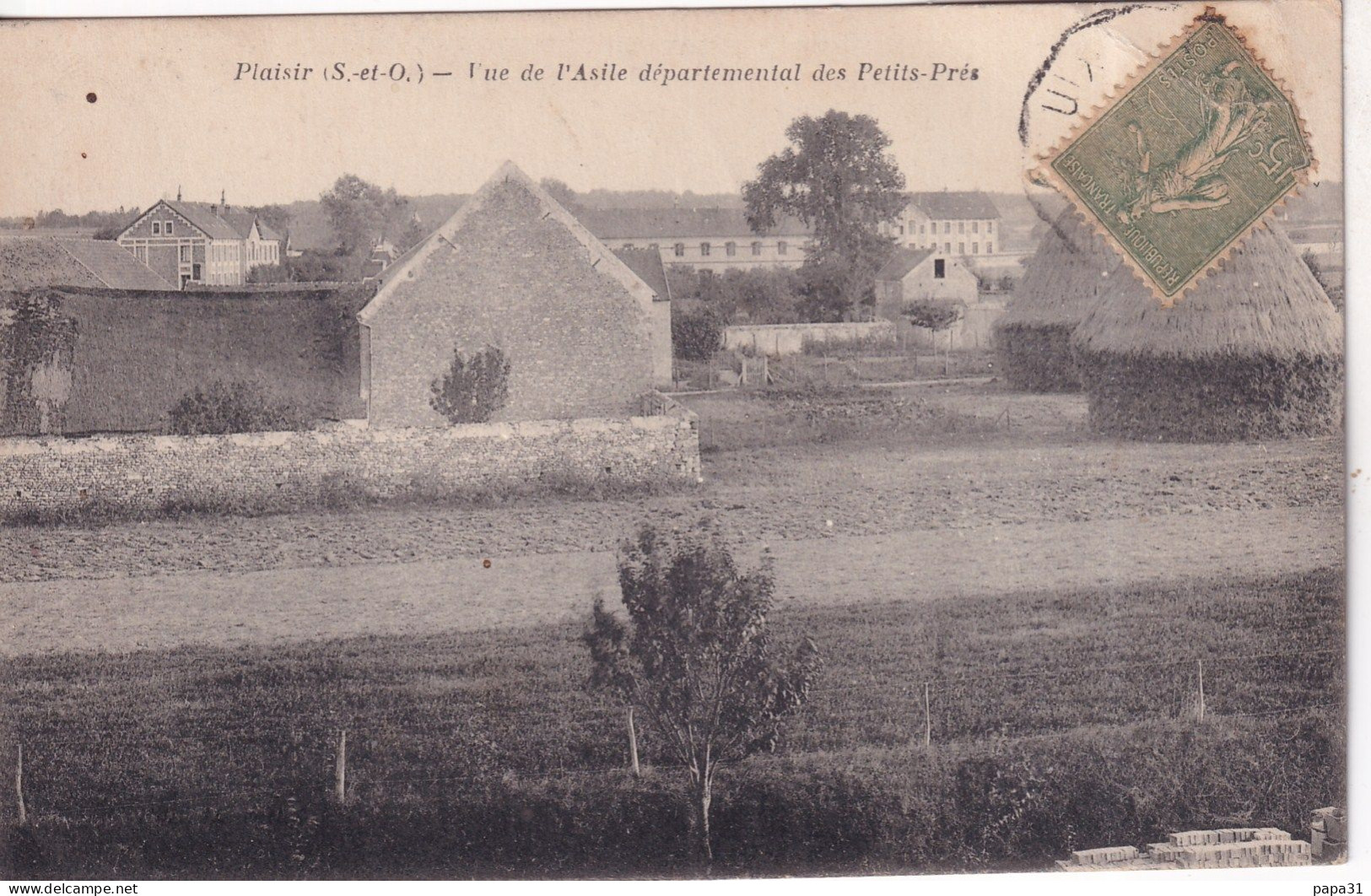 PLAISIR  - Vue De L'Asile Départemental Des Petits Prè - Plaisir