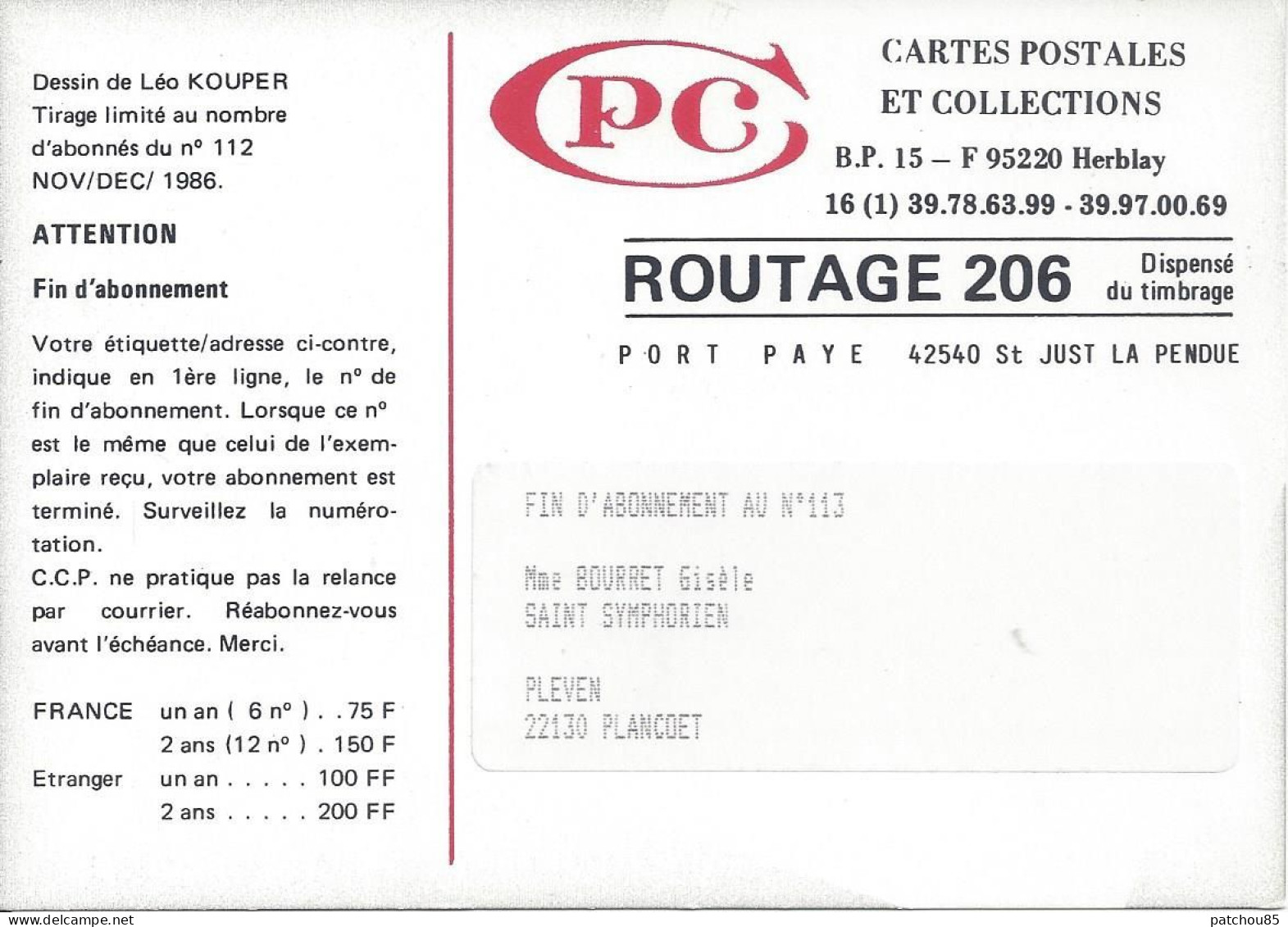 CPM  Illustrateur Kouper Jean Charles  Meurtres Sur Cartes Postales  Roman Policier - Kouper