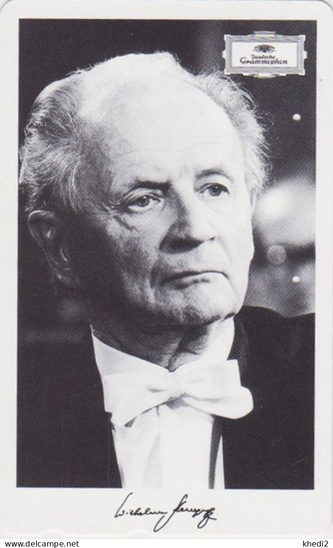 TC JAPON / 110-016 - Musique - Pianiste WILHELM KEMPF 1 / GERMANY - DEUTSCHE GRAMMOPHON - Music JAPAN Phonecard - Music