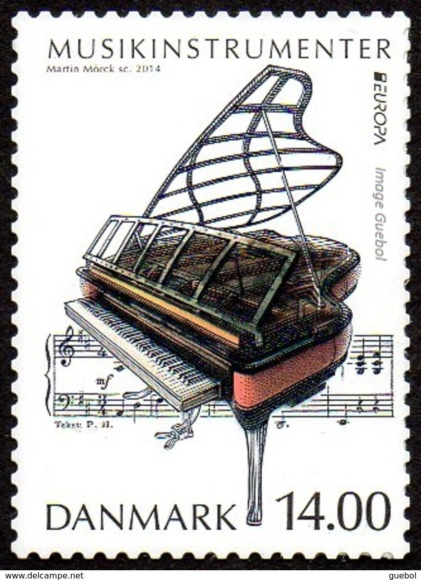 CEPT / Europa 2014 Danemark N° 1739 ** Adhésif - Instruments De Musique - Piano - 2014