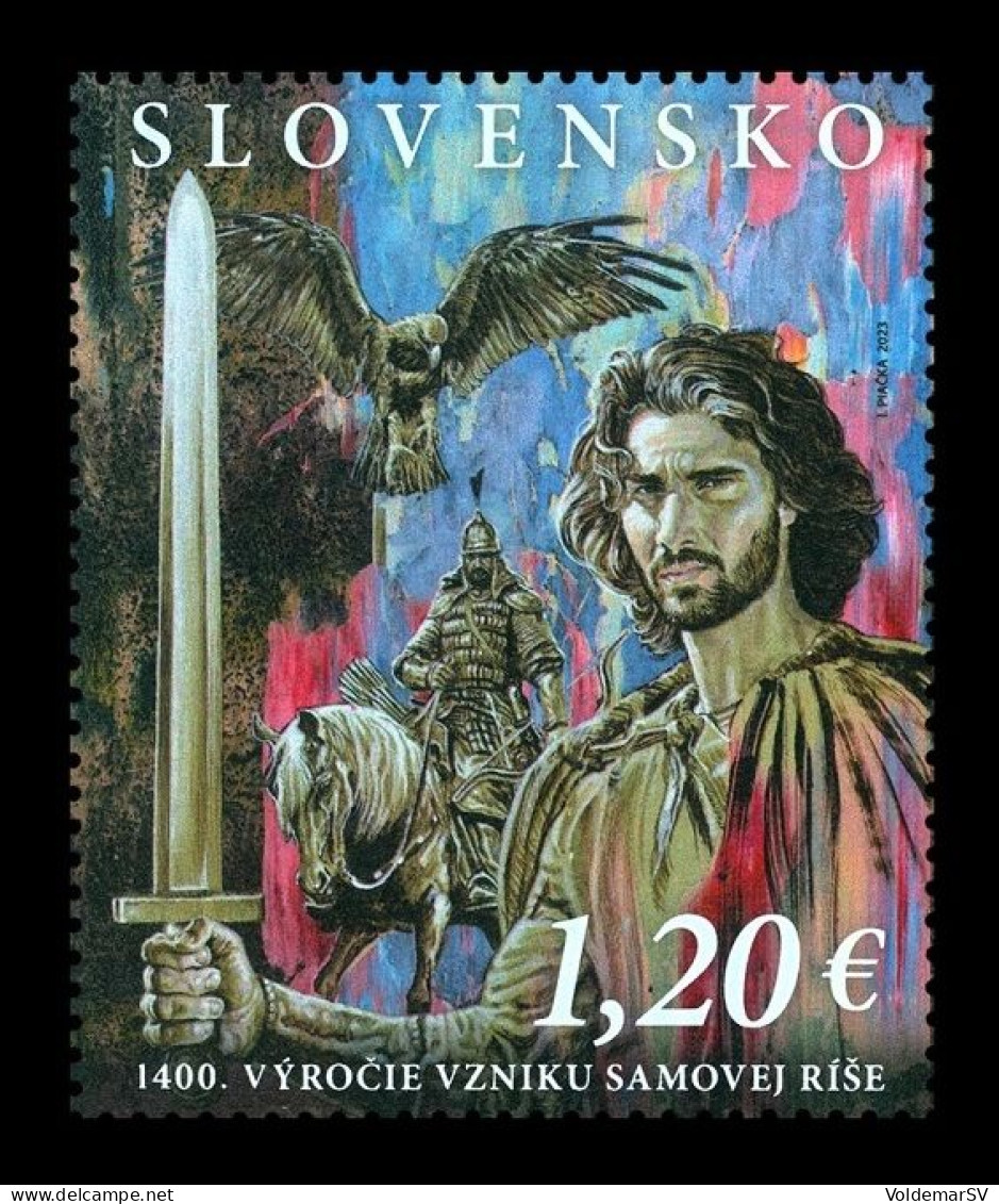 Slovakia 2023 Mih. 1003 Samo's Empire. Horse. Bird MNH ** - Unused Stamps