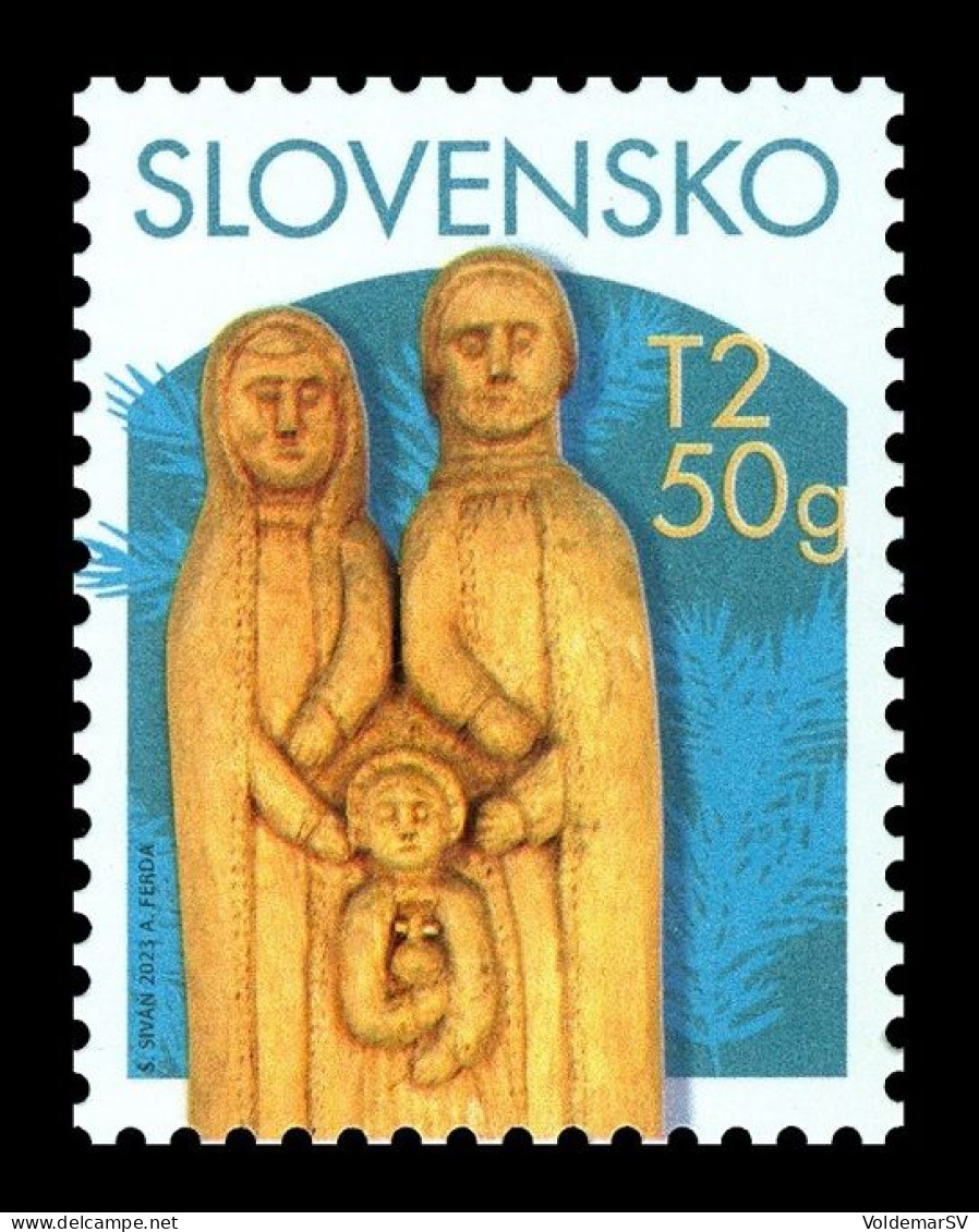 Slovakia 2023 Mih. 1007 Christmas. Slovak Folk Woodcarving MNH ** - Unused Stamps
