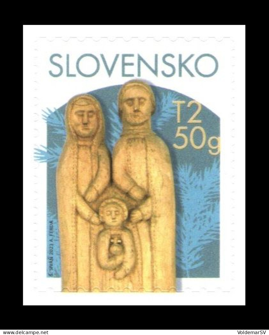 Slovakia 2023 Mih. 1008 Christmas. Slovak Folk Woodcarving (self-adhesive) MNH ** - Neufs