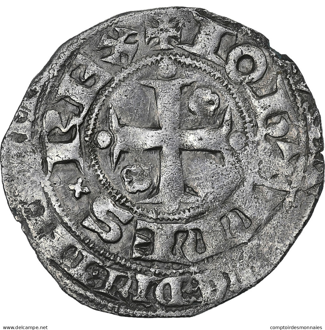 France, Jean II Le Bon, Blanc Aux Quadrilobes, 1355-1364, Billon, TB+ - 1350-1364 Johann II. Der Gute