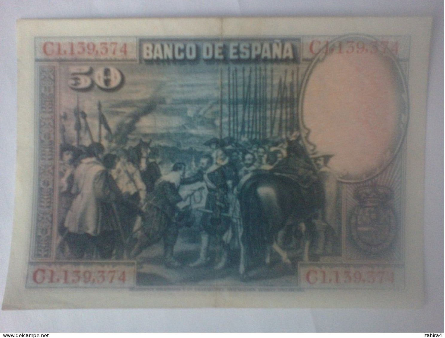 Velazquez - 50 Pesetas - Madrid 15 Agosto 1928 - C1,139,374 - 50 Peseten