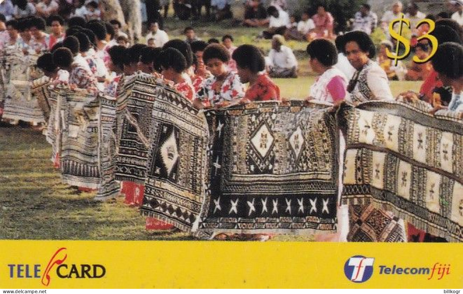 FIJI ISL. - Traditional, Telecom Fiji Prepaid Card $3, CN : 99111, Exp.date 30/09/02, Used - Fidji