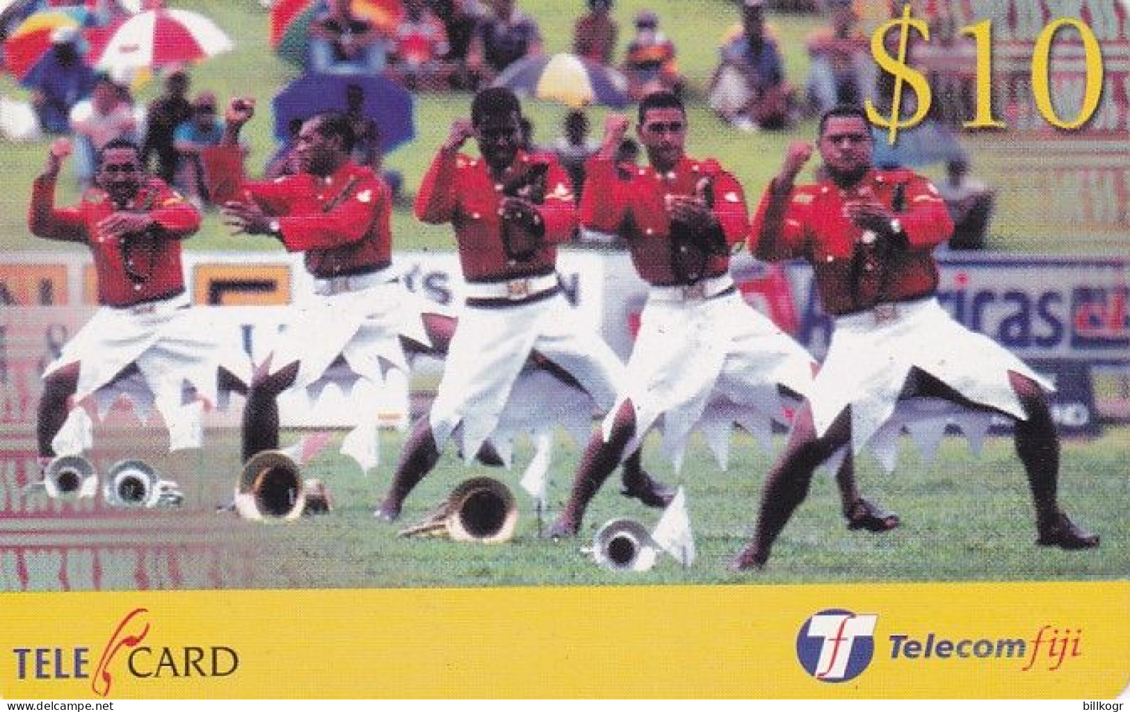 FIJI ISL. - Dance, Telecom Fiji Prepaid Card $10, CN : 99024, Exp.date 31/10/01, Used - Figi