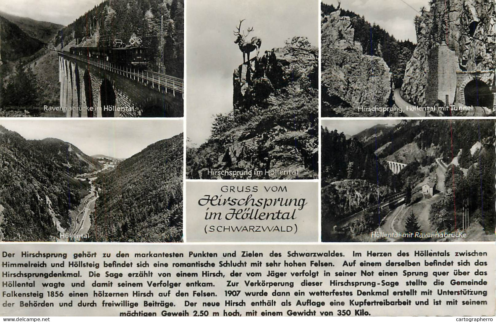 Germany Gruss Vom Hirschsprung Im Hollental (Schwarzwald) - Höllental