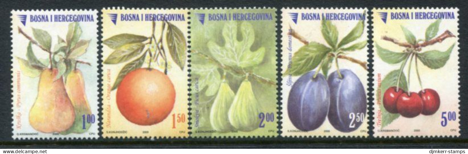 BOSNIA & HERCEGOVINA (Sarajevo) 2005 Fruits  MNH / **.  Michel 395-99 - Bosnien-Herzegowina