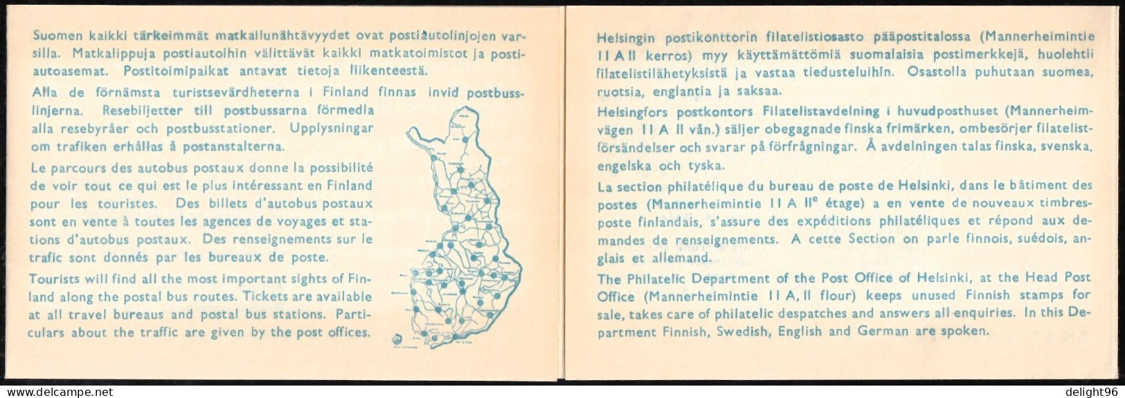 1952 Finland Summer Olympic Games In Helsinki Booklet (** / MNH / UMM) - Ete 1952: Helsinki