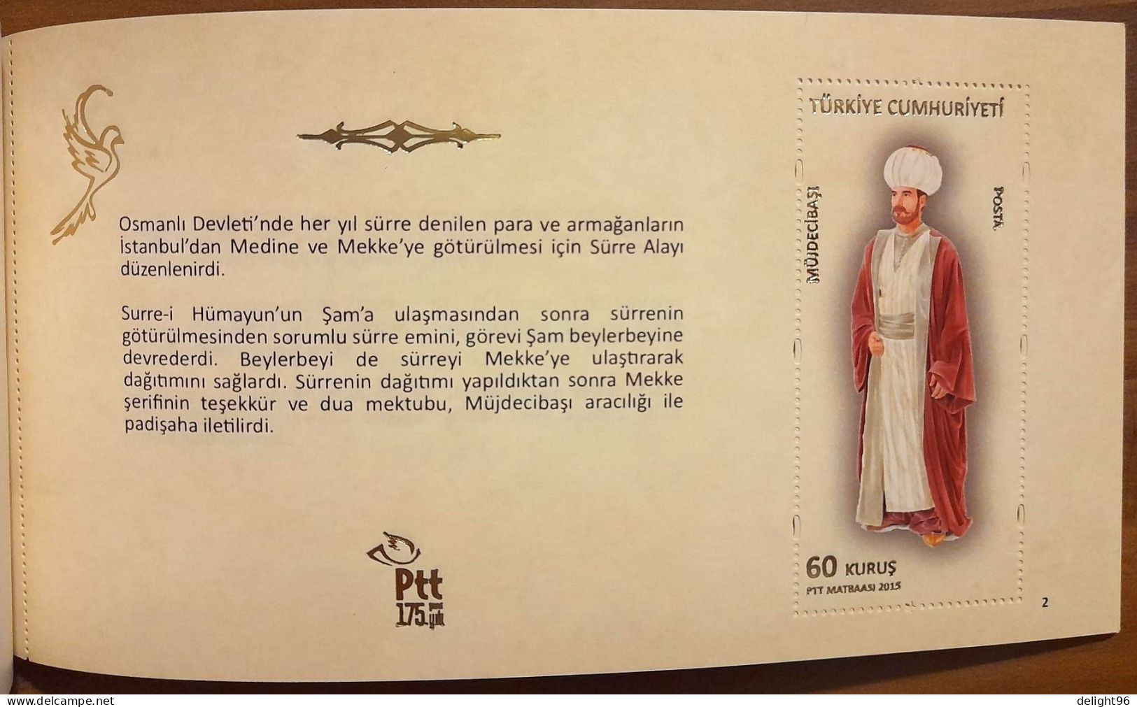 2015 Turkey 175th Anniv. Of The Postal Service: Historical Costumes Of Postal Messengers Prestige Booklet (**/MNH/UMM) - Booklets