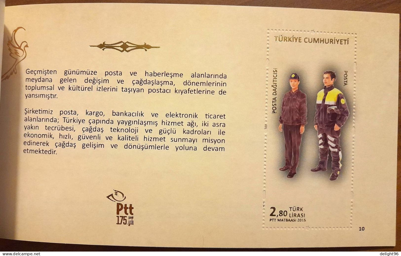 2015 Turkey 175th Anniv. of the Postal Service: Historical Costumes of Postal Messengers Prestige Booklet (**/MNH/UMM)