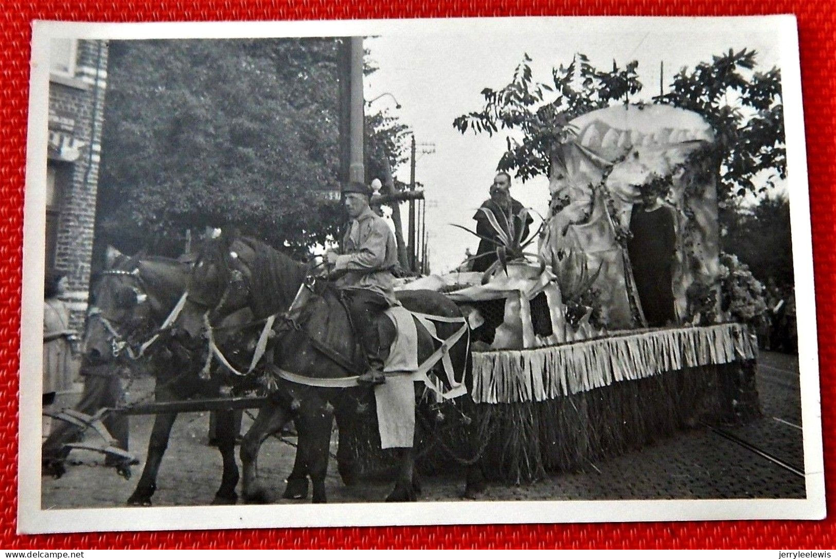 BRUXELLES  -  BERCHEM STE AGATHE -  Carte Photo  - Procession En 1949 - St-Agatha-Berchem - Berchem-Ste-Agathe