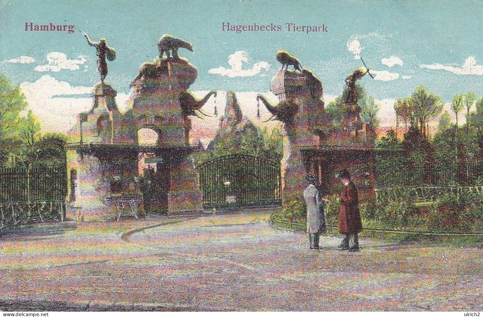 AK Hamburg - Hagenbecks Tierpark - Feldpost 1917  (66527) - Stellingen