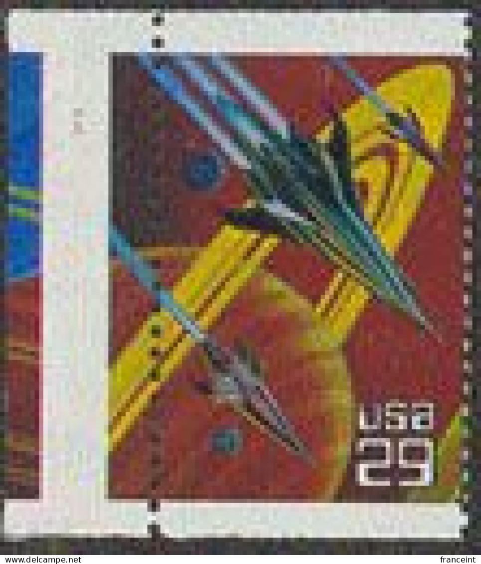 U.S.A.(1993) Saturn. Rockets. Vertical Misperforation With Part Of Adjacent Stamp Attached. Scott No 2741, Yvert No 2132 - Variétés, Erreurs & Curiosités