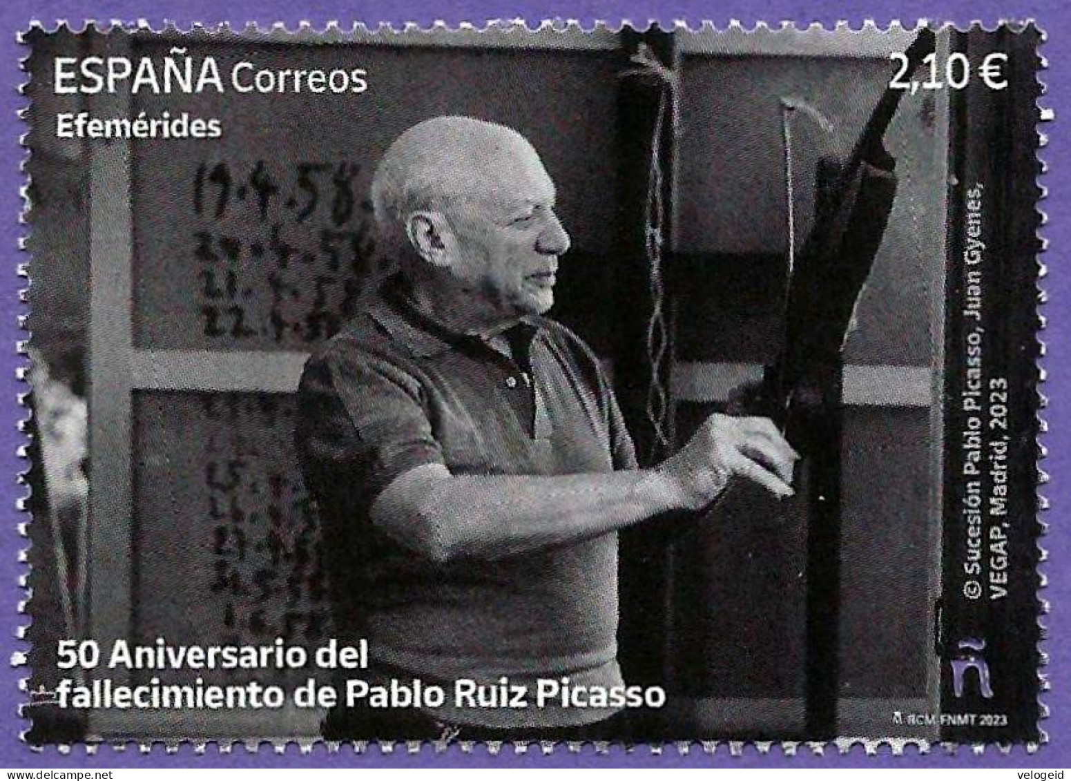 España. Spain. 2023. Efemérides. 50 Años Del Fallecimiento De Pablo Ruiz Picasso - Picasso