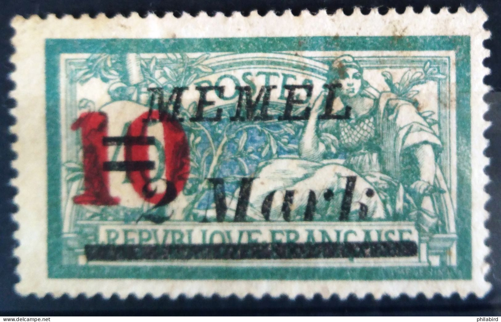 ALLEMAGNE - MEMEL                    N° 82                       OBLITERE - Memel (Klaïpeda) 1923